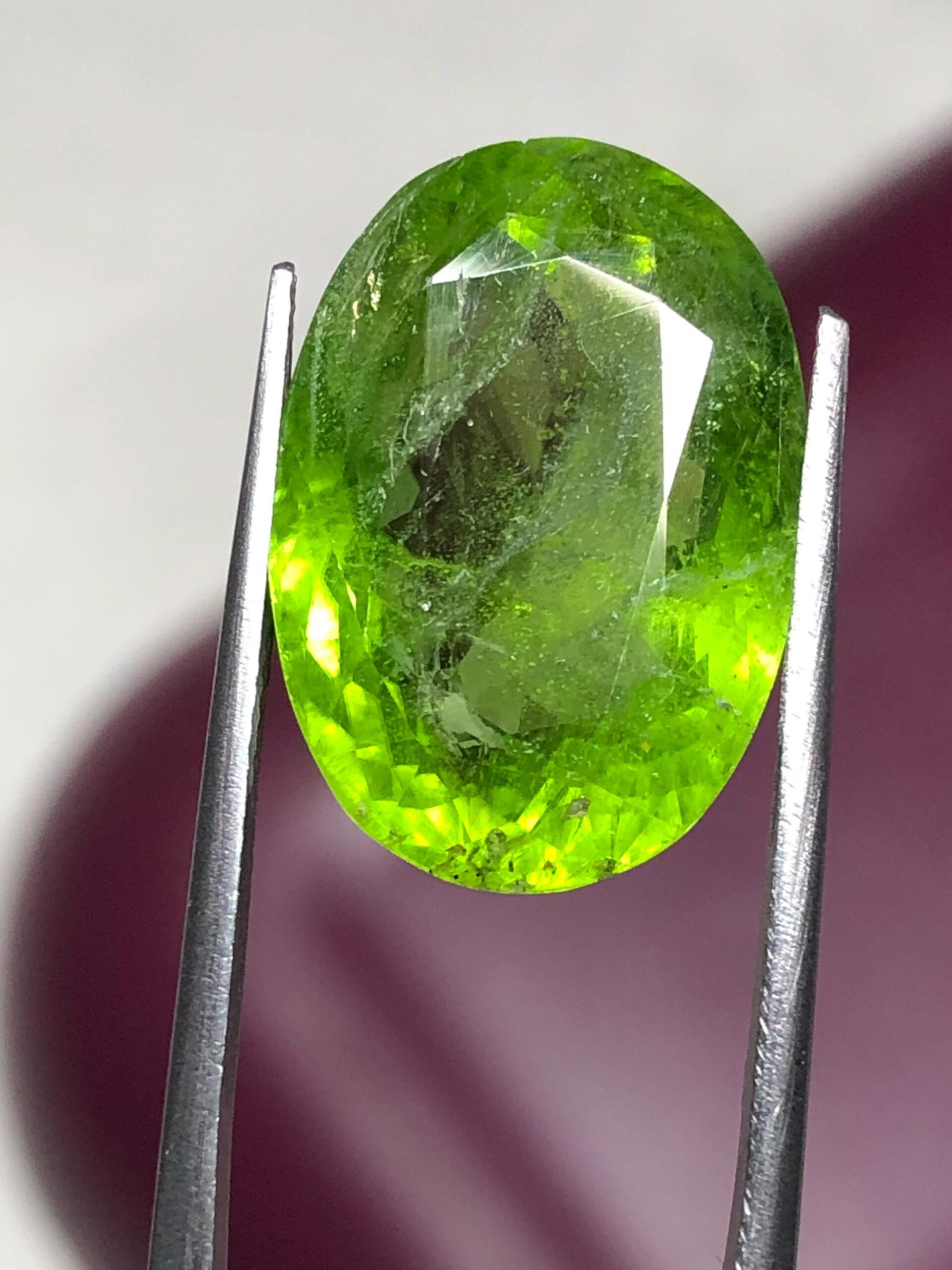 20.55 Carat Natural Peridot Gemstone | Oval Cut Loose Peridot | High-Quality Green Gem | Jewelry Making | August Birthstone - Image 3