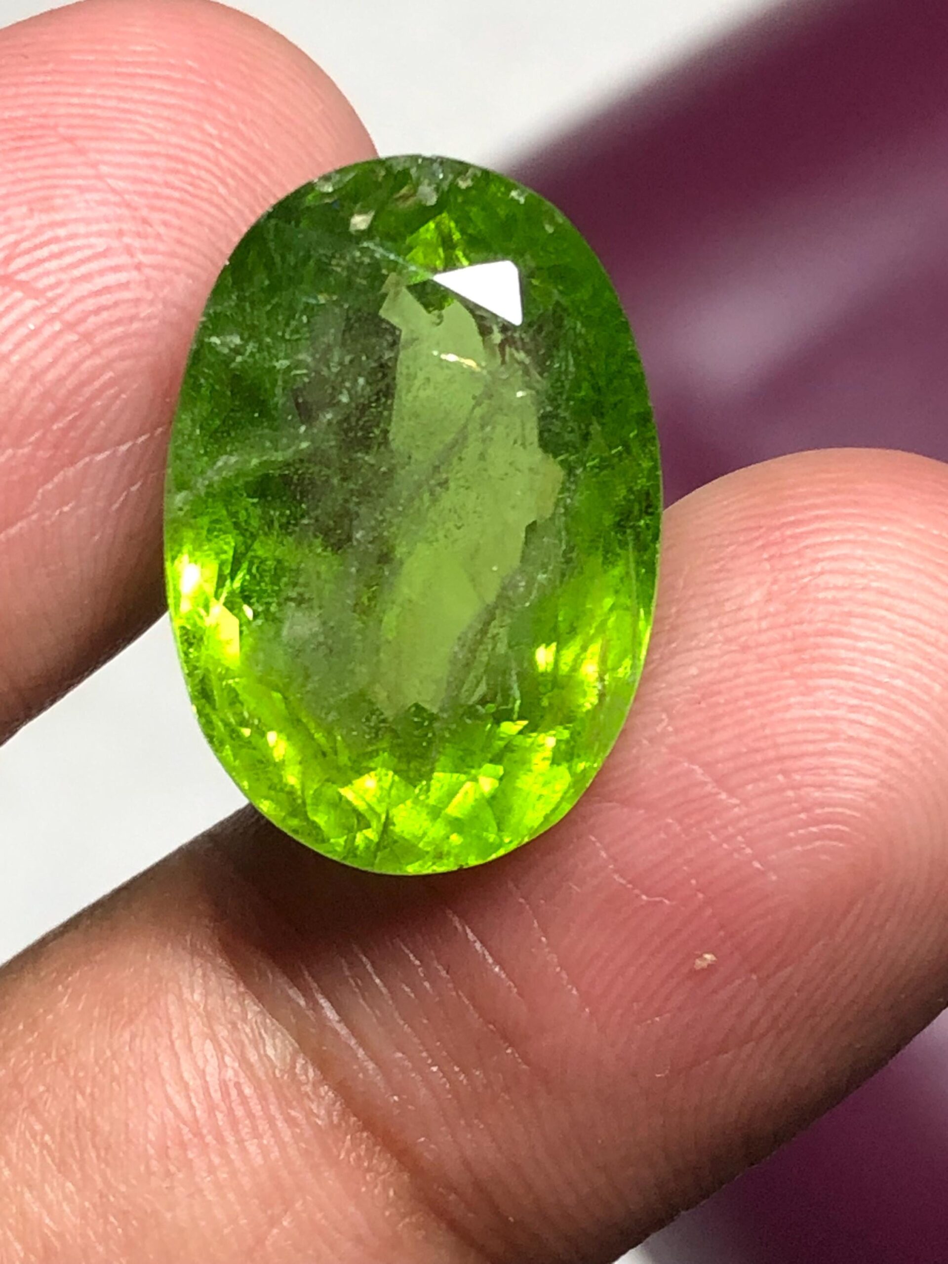 20.55 Carat Natural Peridot Gemstone | Oval Cut Loose Peridot | High-Quality Green Gem | Jewelry Making | August Birthstone - Image 2