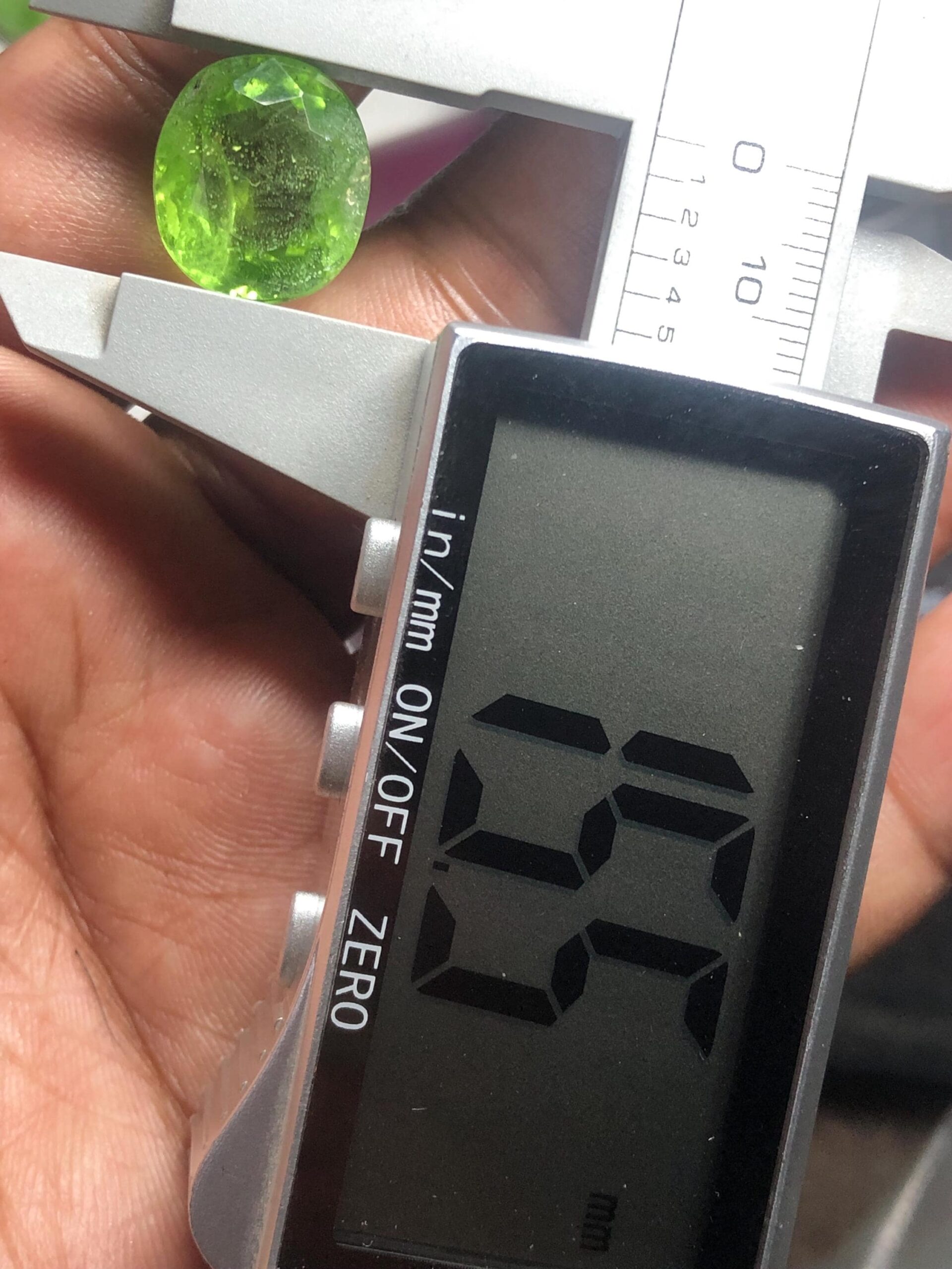 Natural 15.795 Carat Suppat Valley Peridot | Green Cushion Cut Loose Gemstone - Image 10