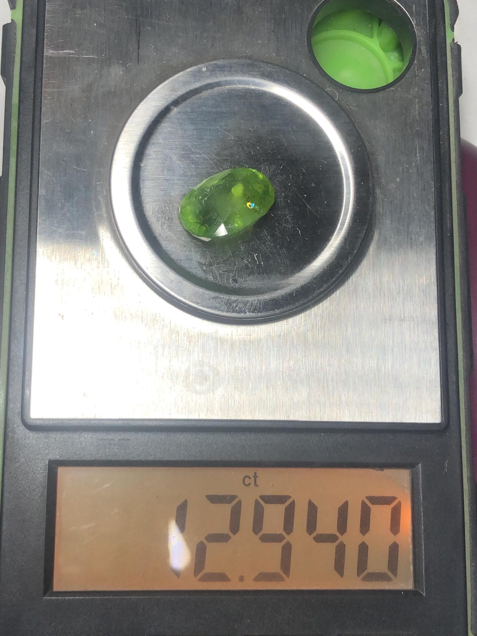 12.94 Carat Natural Peridot Gemstone |pakistan mine supat valley: Oval Cut Green Gem - Image 8