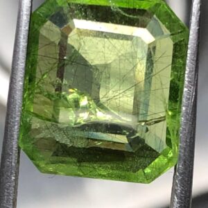 11.48 CT Pakistani Peridot Gemstone | Natural Hexagon Cut