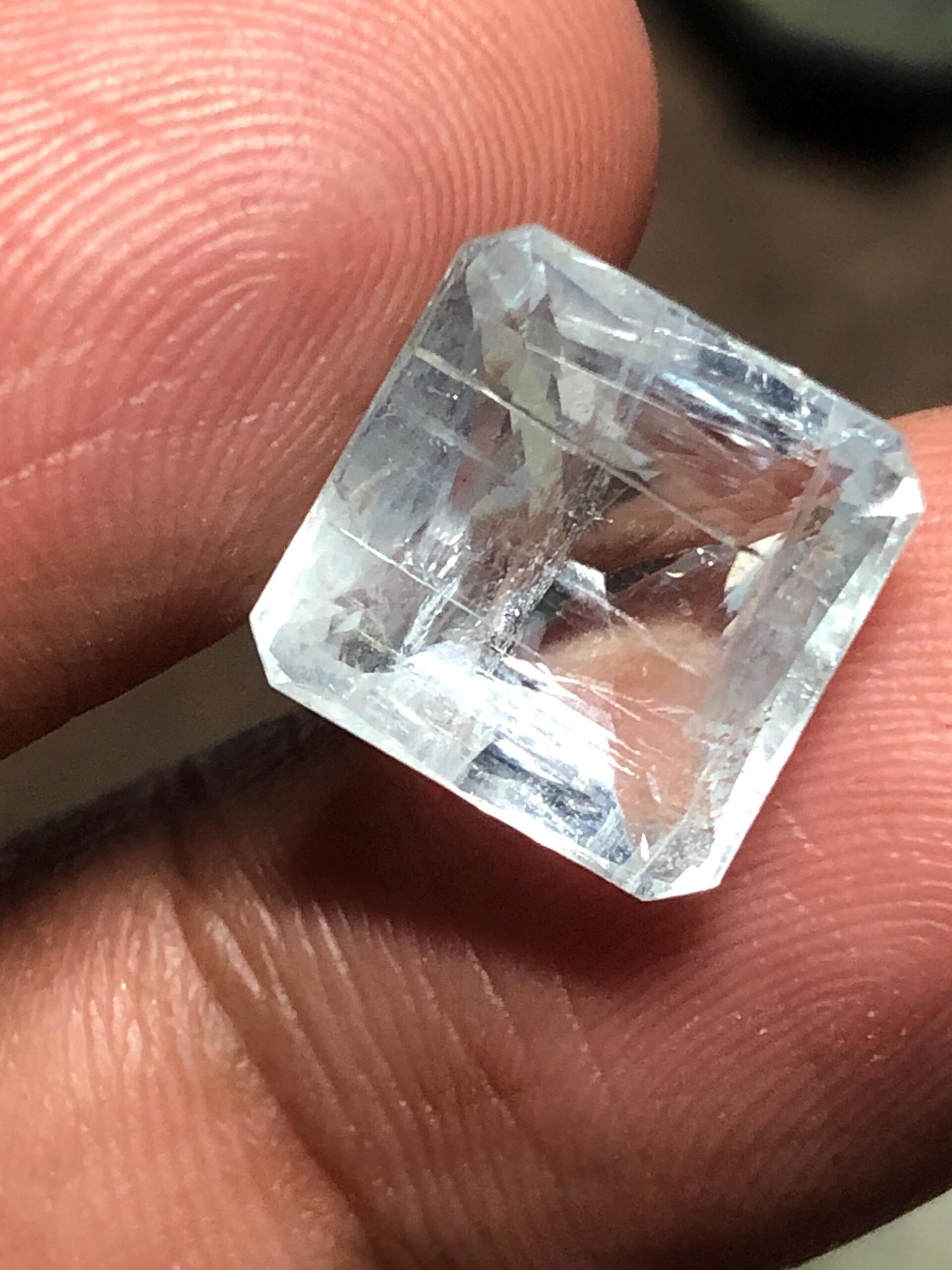 Natural Aquamarine 6.44 Ct | Square Cut | Pakistan Mine | Light Blue Loose Gemstone for Jewelry - Image 4