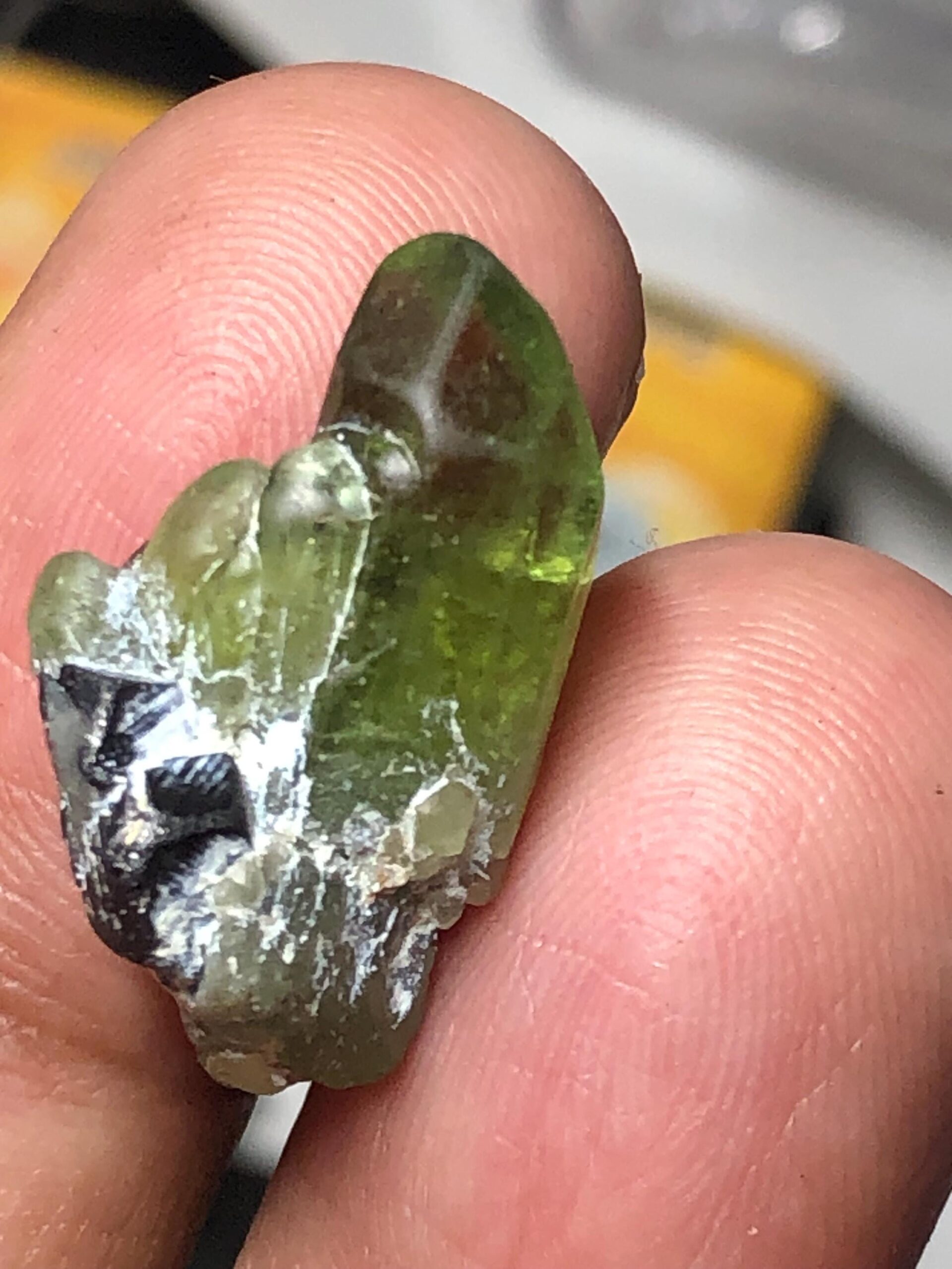 Natural Peridot Crystal Rough 15.15 Carat | Supat Valley Pakistan | Green Olivine Gemstone Specimen - Image 5