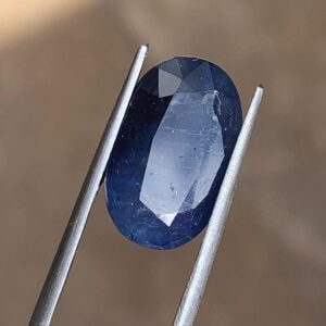7.59 Carat Natural Oval Blue Sapphire | Afghanistan Loose Gemstone