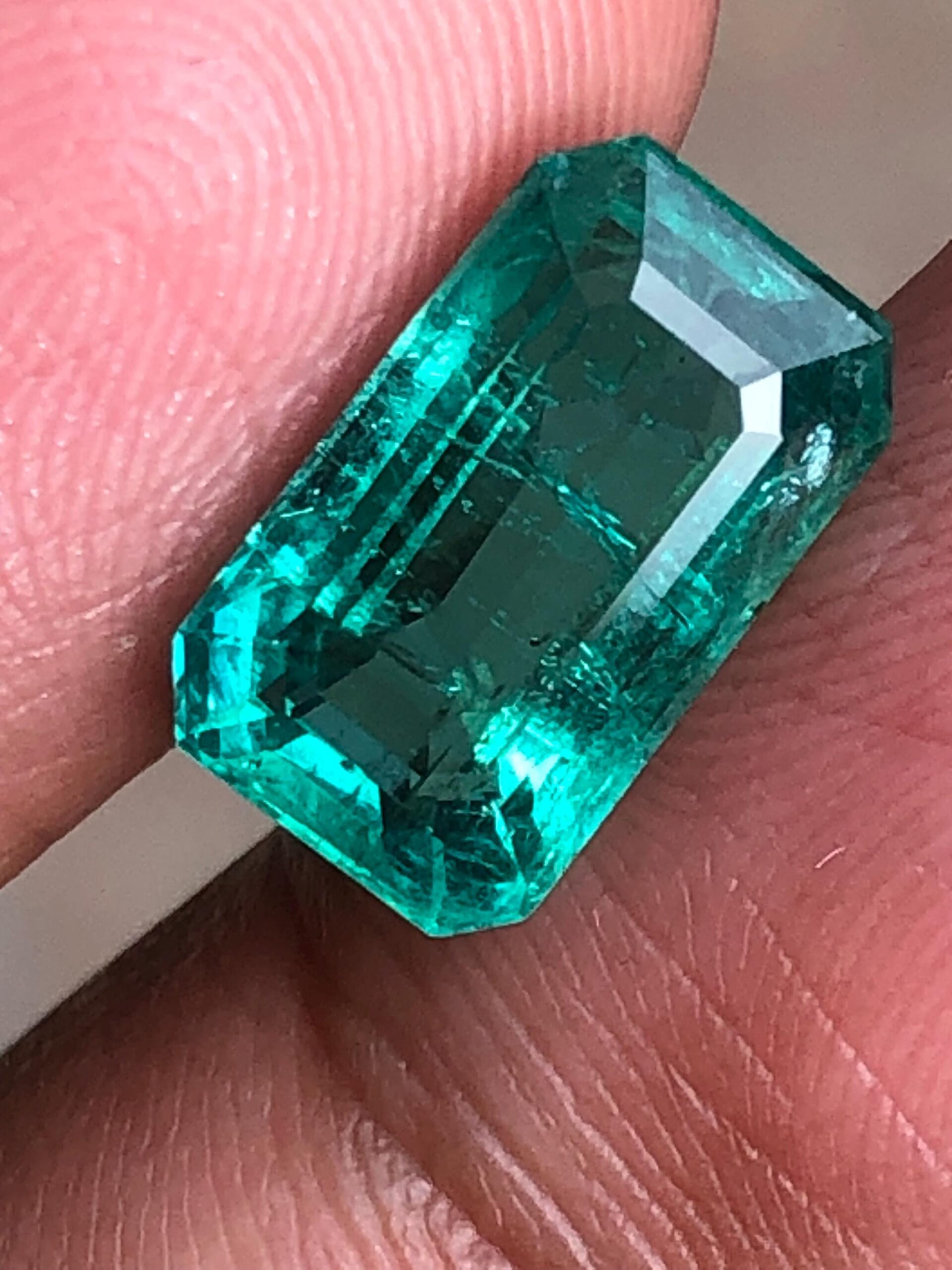 4.7 Carat Natural Emerald Cut Loose Gemstone | certified | mine zambia - Image 3