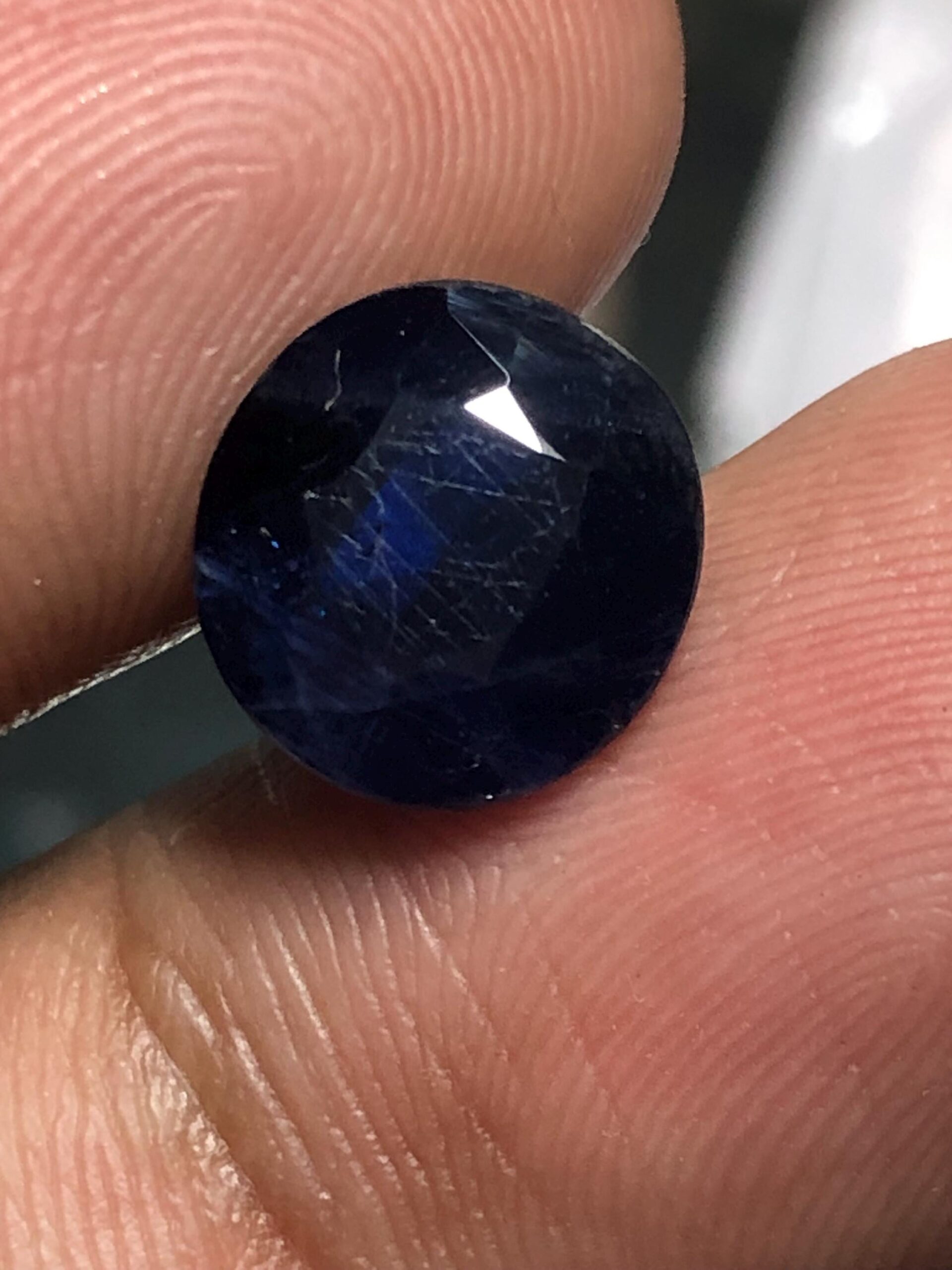 Untreated Afghanistan Blue Sapphire | 4.51 Carat Round Cut Gemstone - Image 7