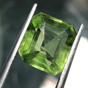 Natural Bright Green Peridot Gemstone | 4.825 Ct Square Cushion Cut, Pakistan