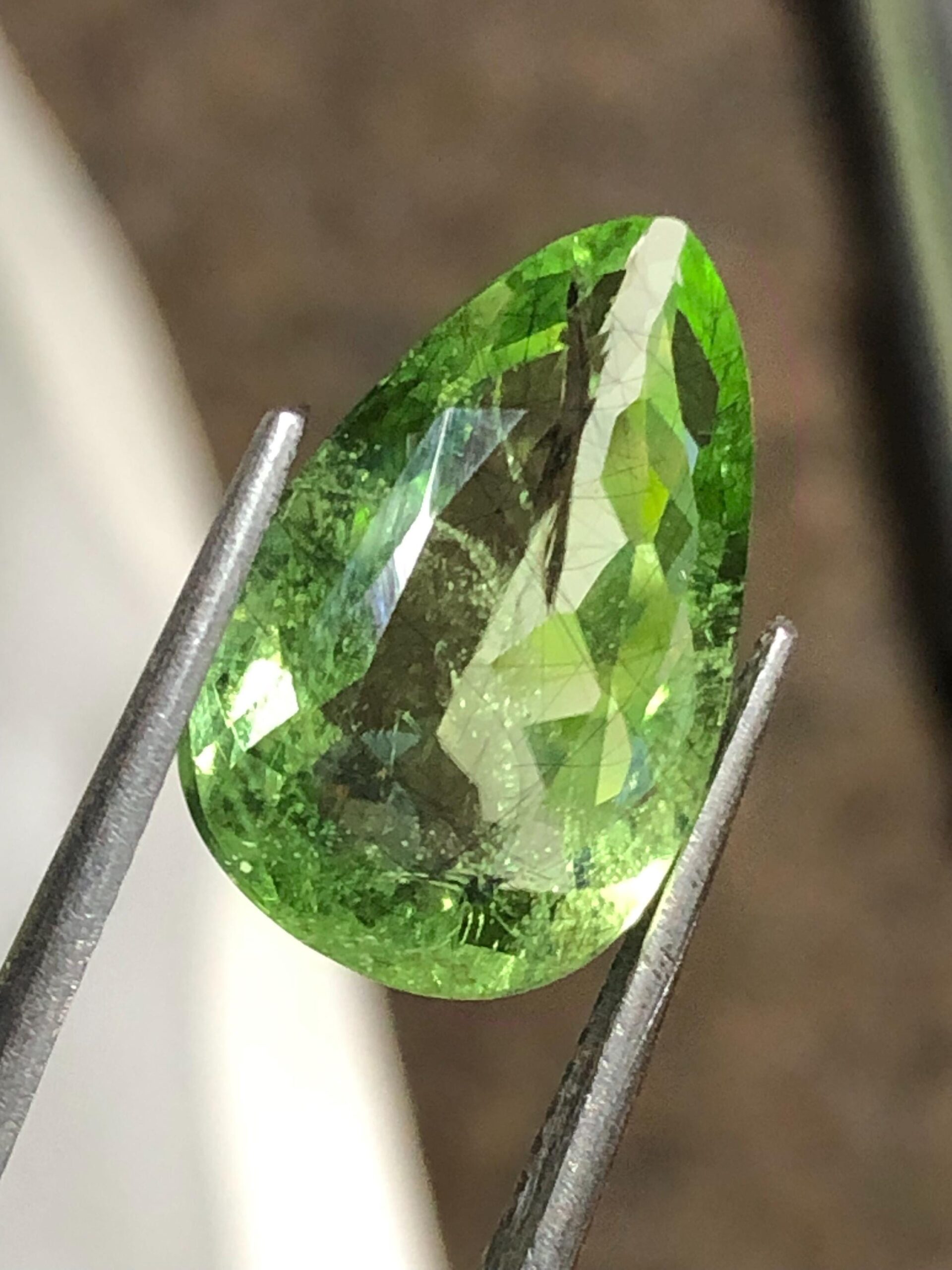 Natural Rutile Peridot 6.40 Ct | Pear Shape | Pakistan Mine | Loose Green Gemstone for Jewelry - Image 2