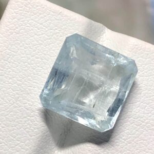 Natural Aquamarine 6.44 Ct | Square Cut | Pakistan Mine | Light Blue Loose Gemstone for Jewelry