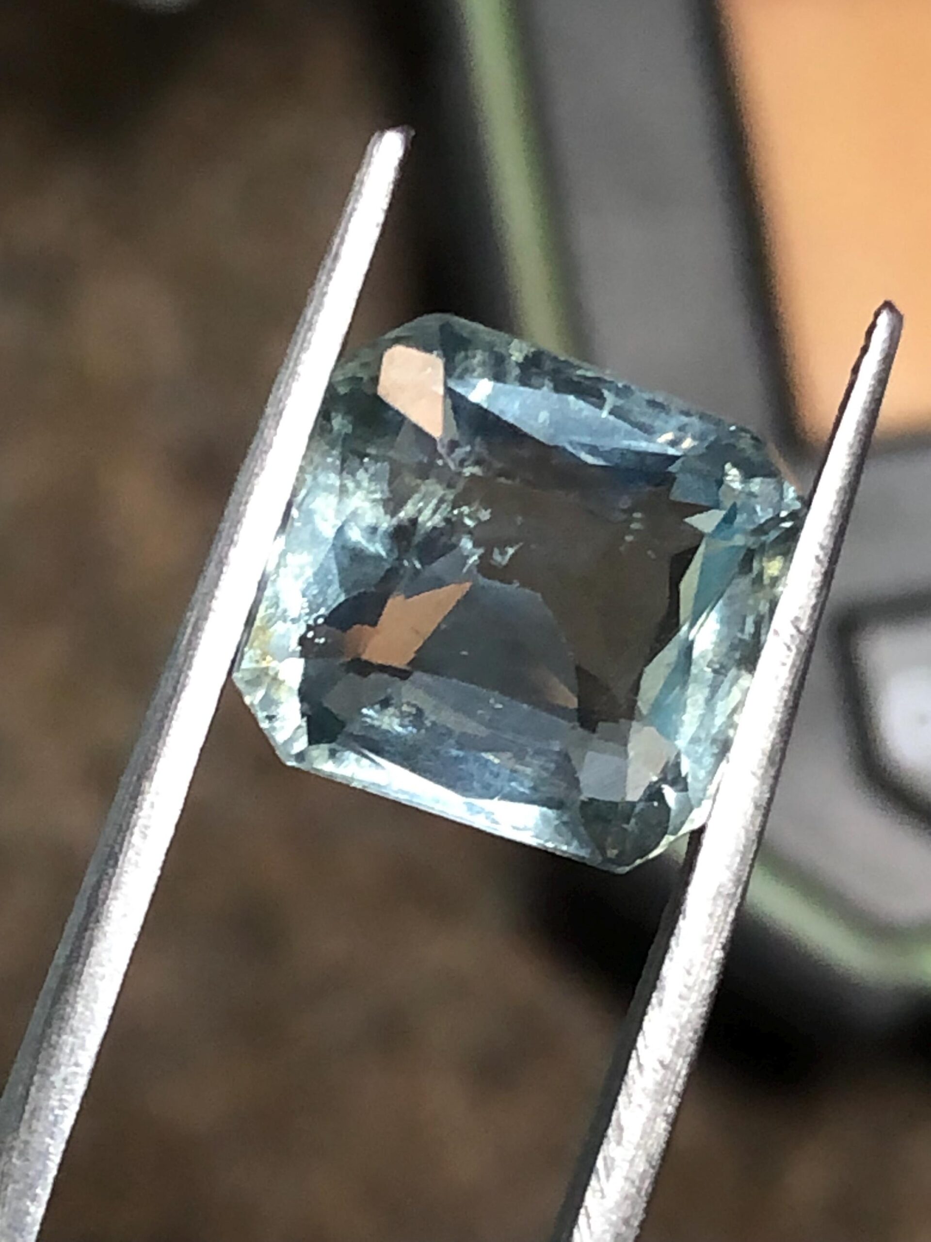 Natural Aquamarine 5.22 Ct | Square Emerald Cut | Light Blue Loose Gemstone for Fine Jewelry - Image 4