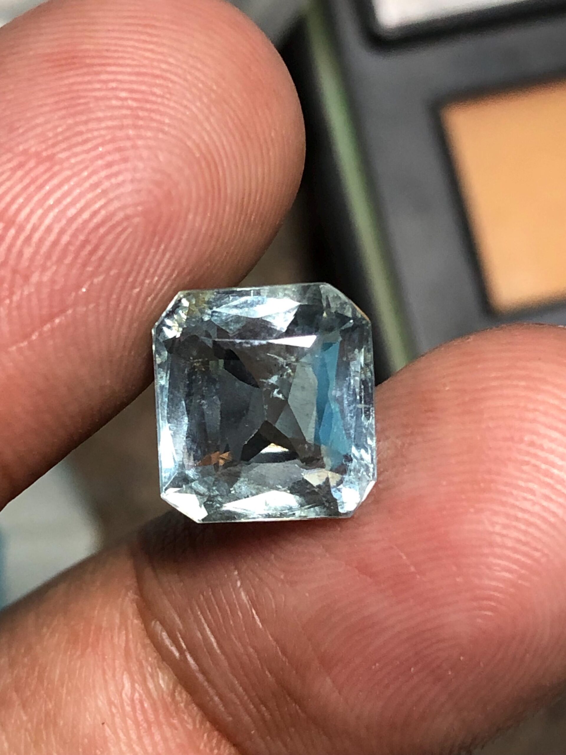 Natural Aquamarine 5.22 Ct | Square Emerald Cut | Light Blue Loose Gemstone for Fine Jewelry - Image 3