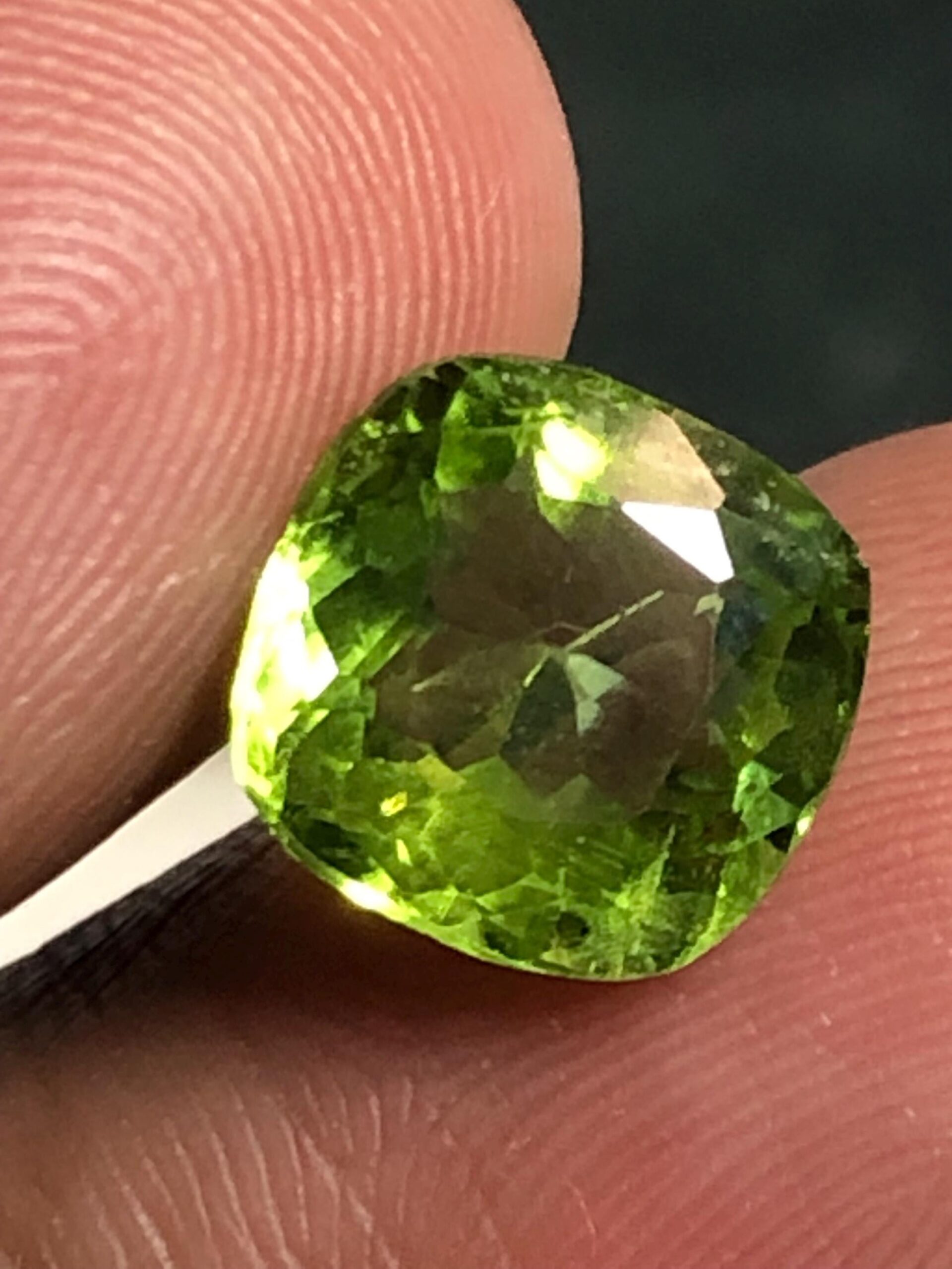 Natural Bright Green Peridot Gemstone | 3.625 Ct Cushion Cut, Pakistan - Image 6