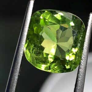 Natural Bright Green Peridot Gemstone | 3.625 Ct Cushion Cut, Pakistan