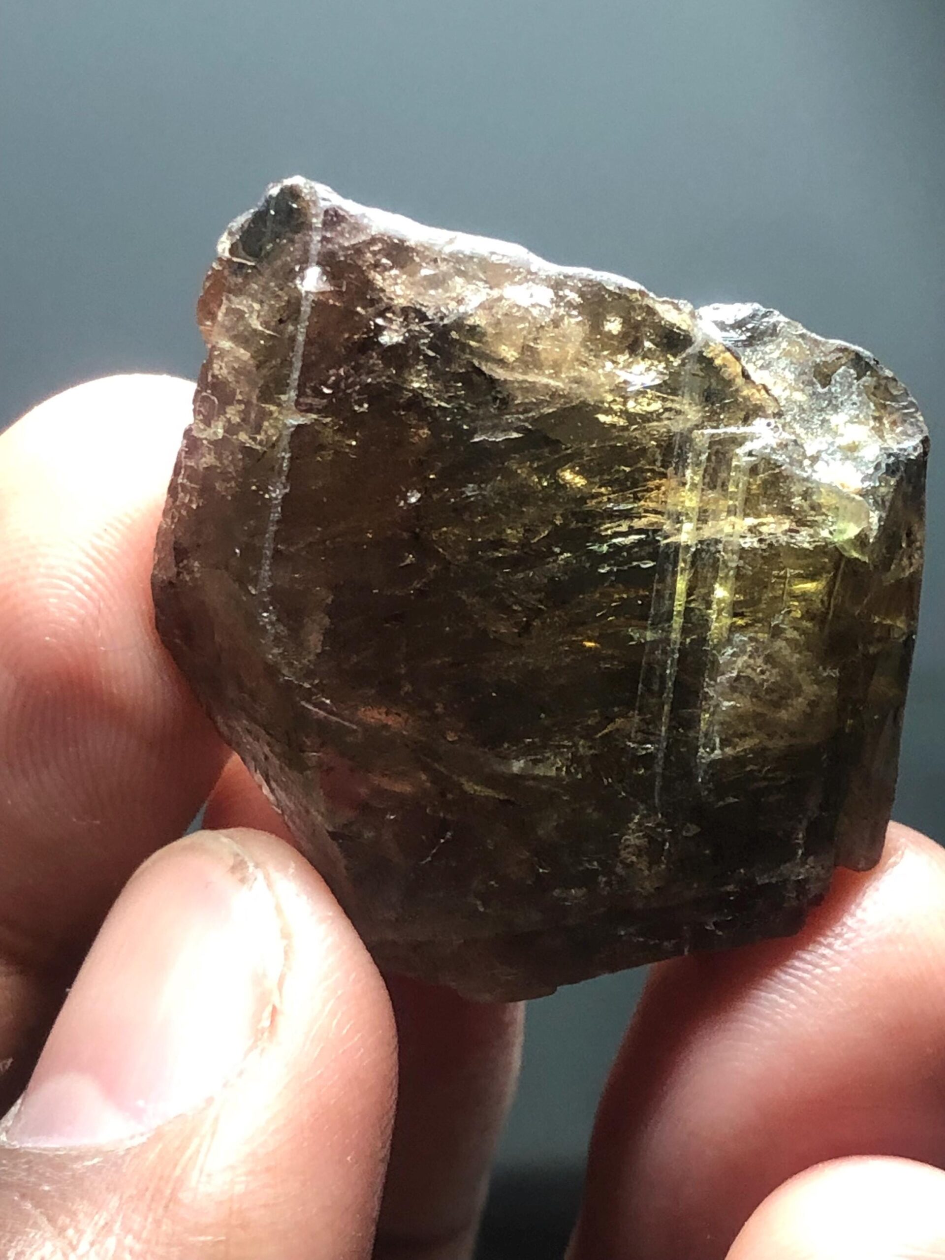 Natural kornerupine Rough Crystal | Large Brown Collector Specimen (79.485 Carats) - Image 6
