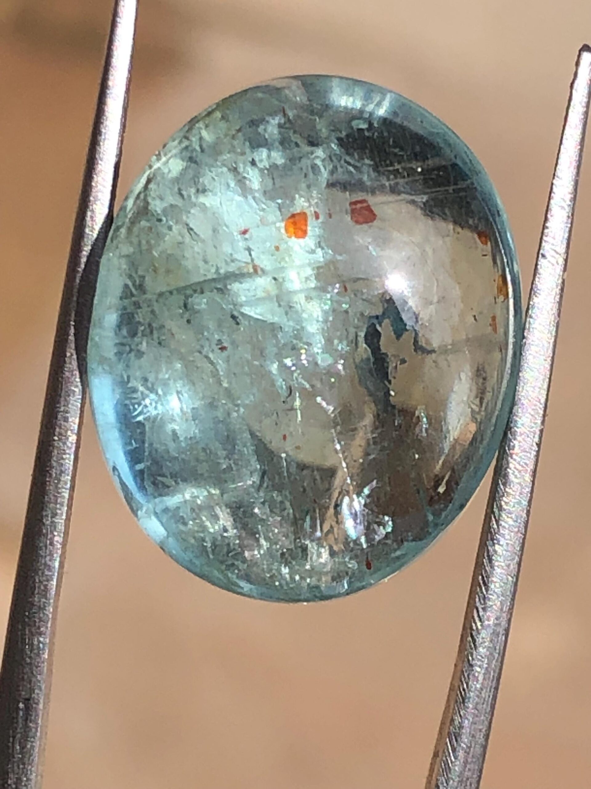 Oval Aquamarine Cabochon 19.70 Ct | Natural Blue Gemstone - Image 2