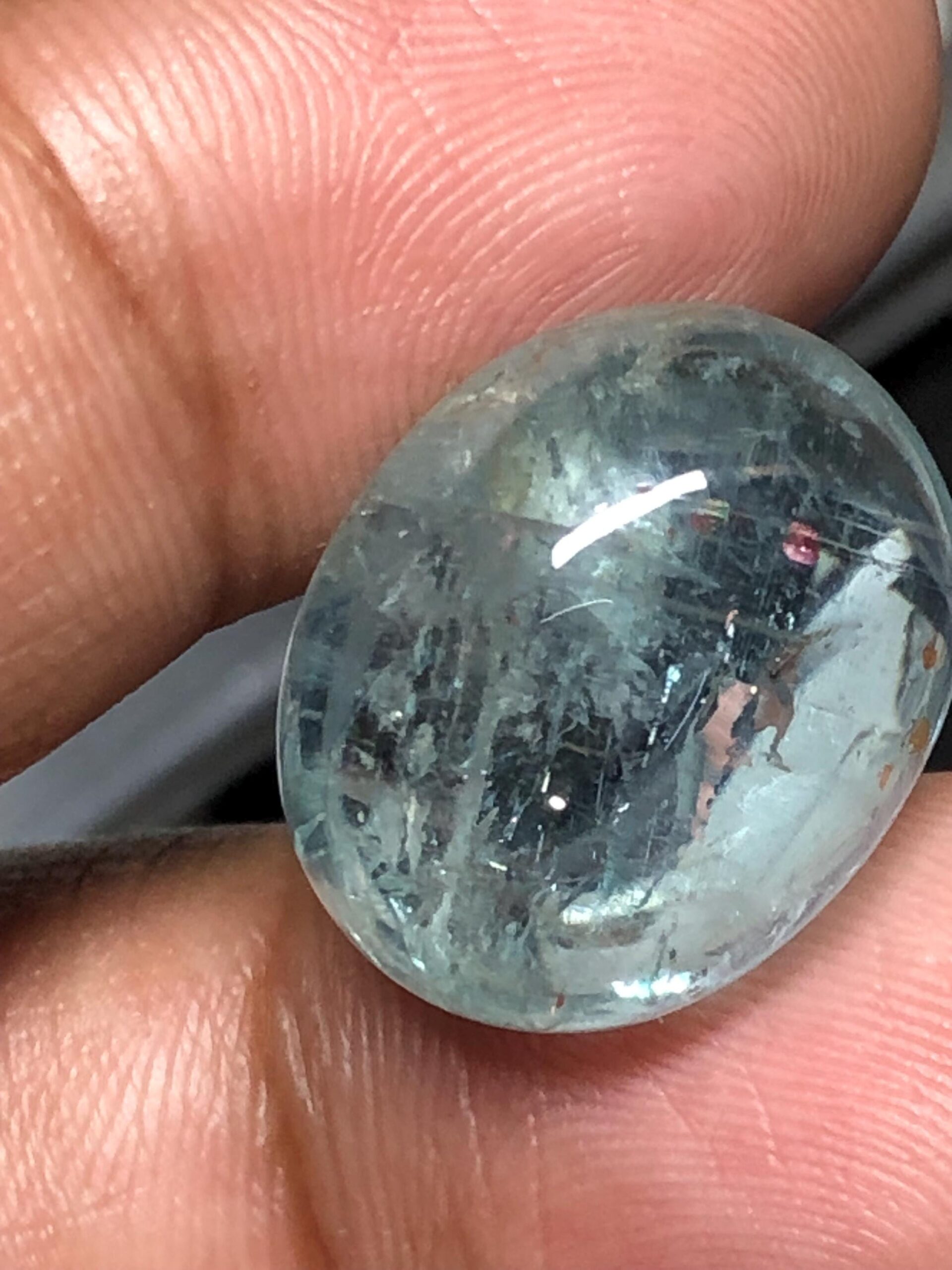 Oval Aquamarine Cabochon 19.70 Ct | Natural Blue Gemstone - Image 7