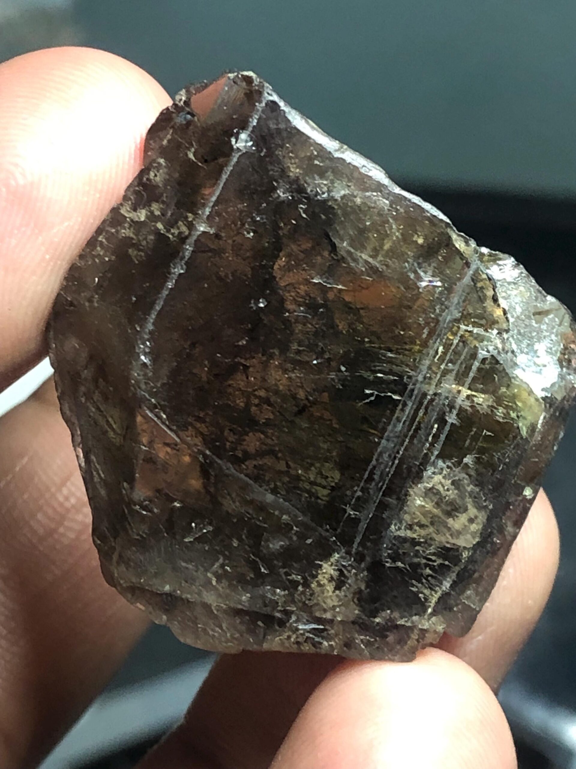 Natural kornerupine Rough Crystal | Large Brown Collector Specimen (79.485 Carats) - Image 3