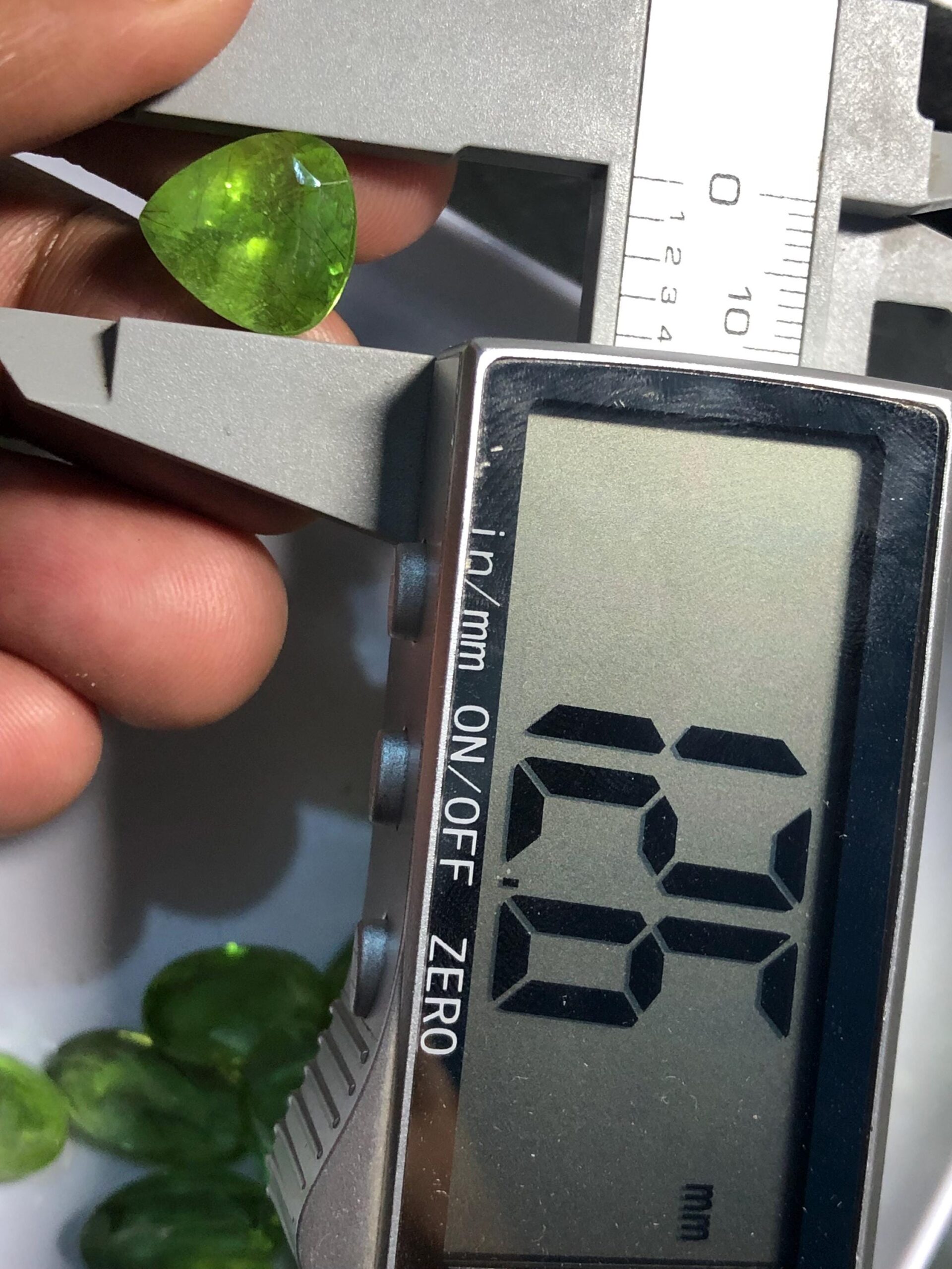 Natural Rutile Peridot Gemstone | 10.58 Carat Trillion Cut, Pakistan Mine - Image 9