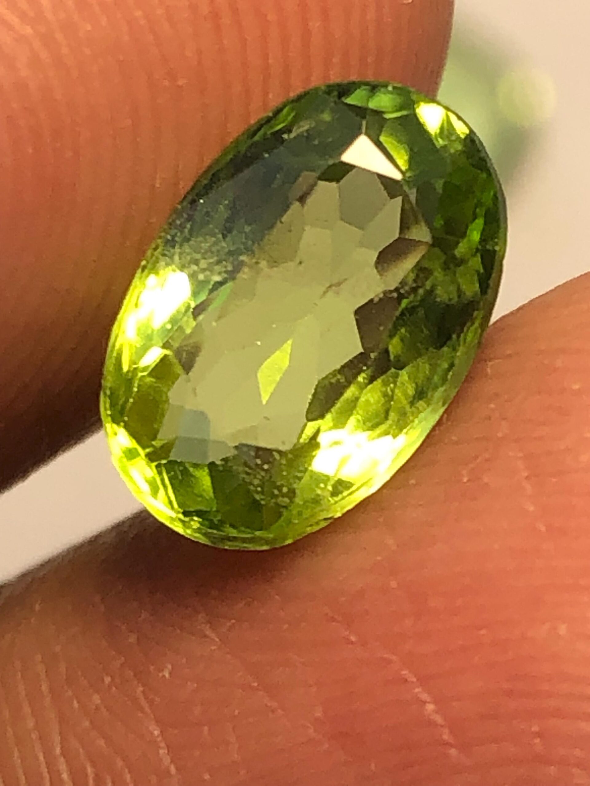 Natural Peridot Oval Gemstone – Green for Ring Pendant - Image 4