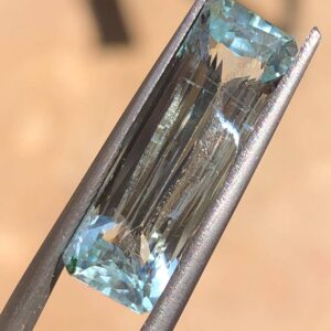 Emerald Cut Aquamarine Gemstone | 10.15 Ct , Loose Stone