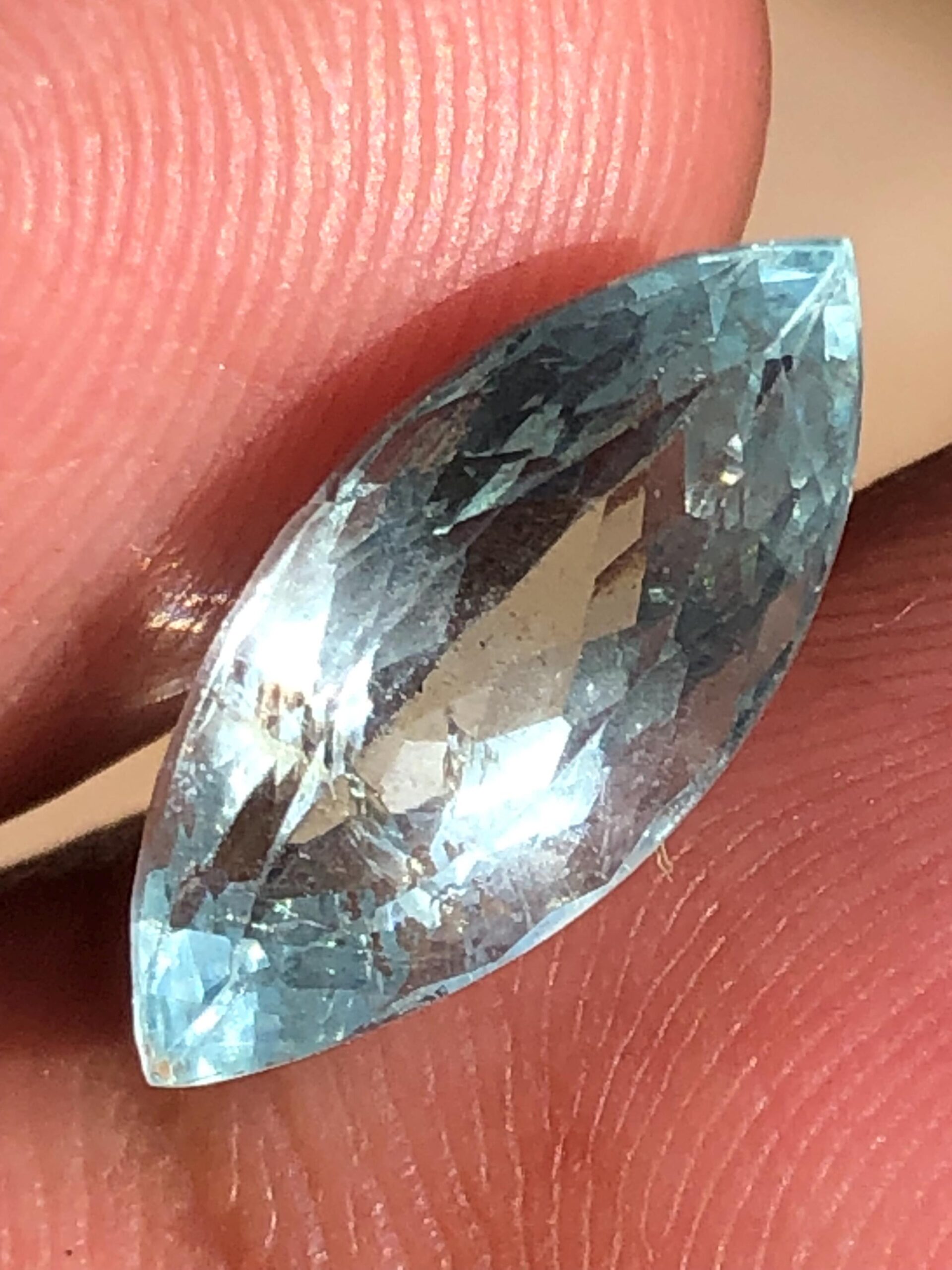 Natural Aquamarine 3.37 Ct | Marquise Cut Blue Aquamarine | Loose Gemstone | March Birthstone - Image 3