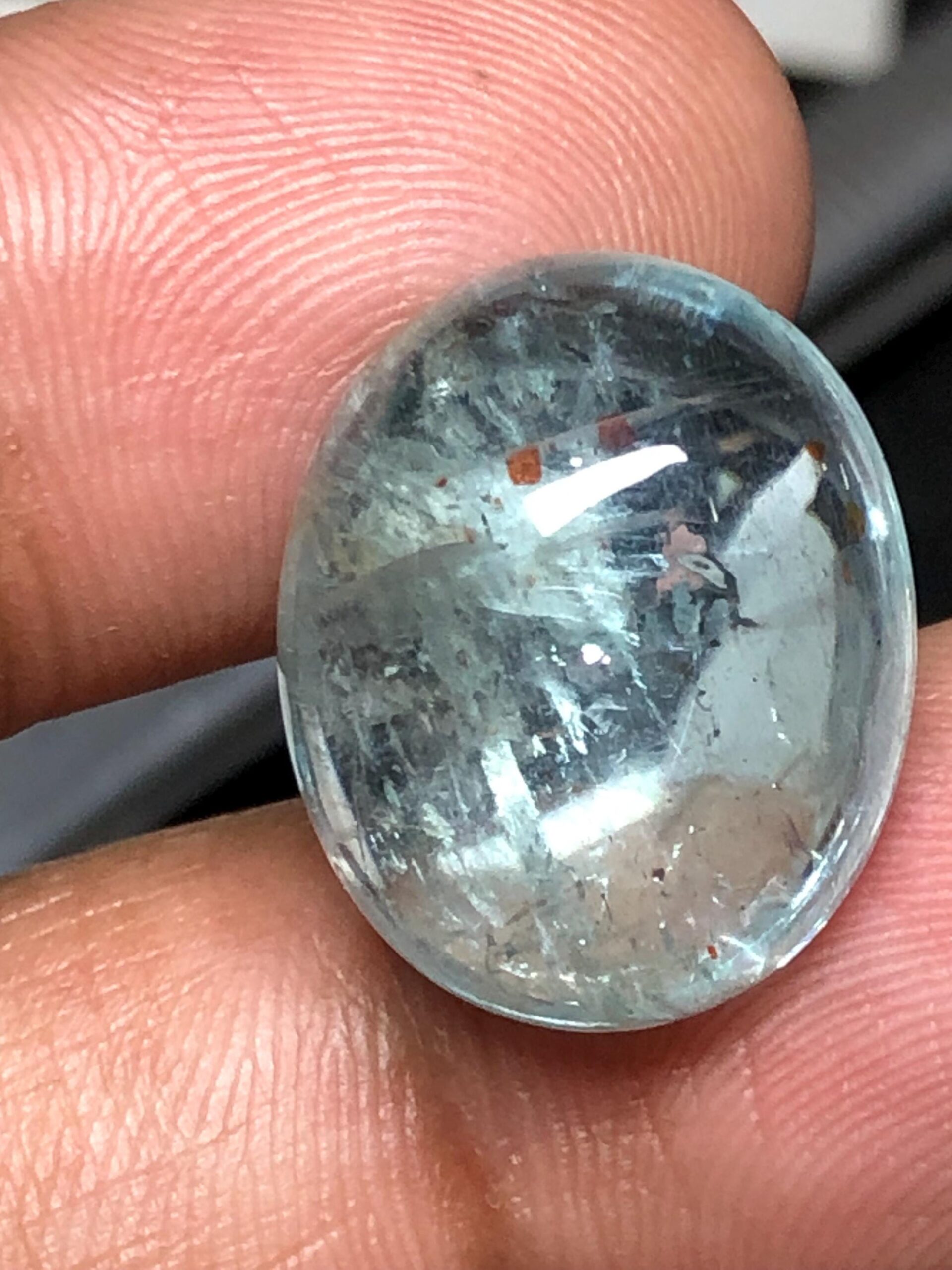 Oval Aquamarine Cabochon 19.70 Ct | Natural Blue Gemstone - Image 6