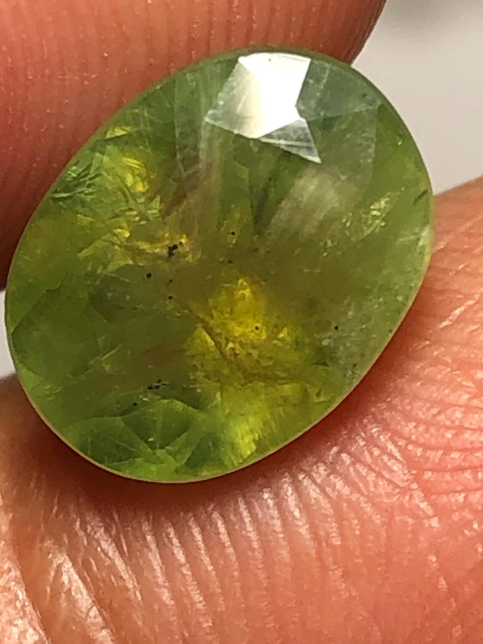 3.24 Carat Natural Demantoid Garnet – Rare Oval Cut Green Gemstone - Image 2