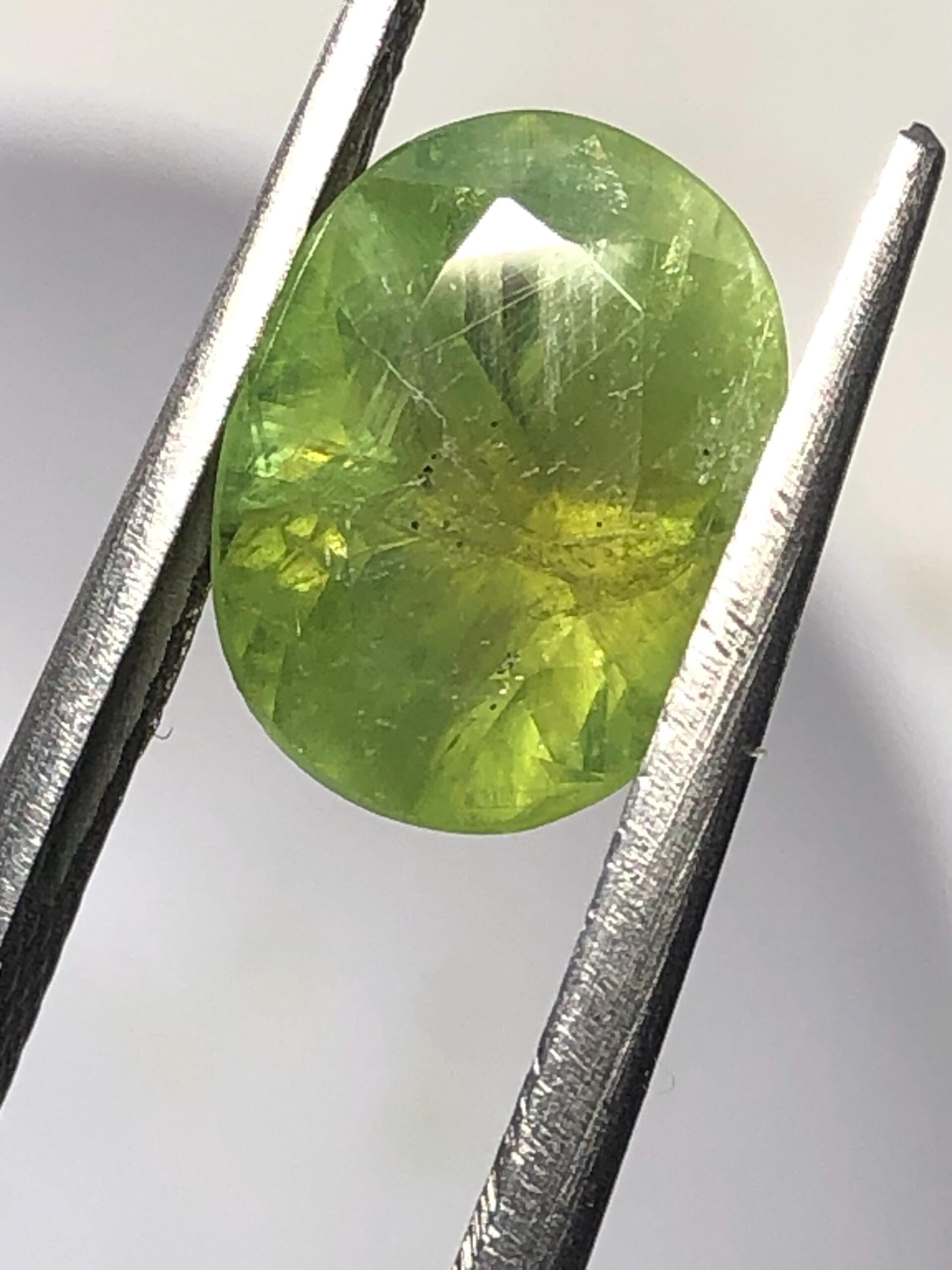 3.24 Carat Natural Demantoid Garnet – Rare Oval Cut Green Gemstone - Image 4