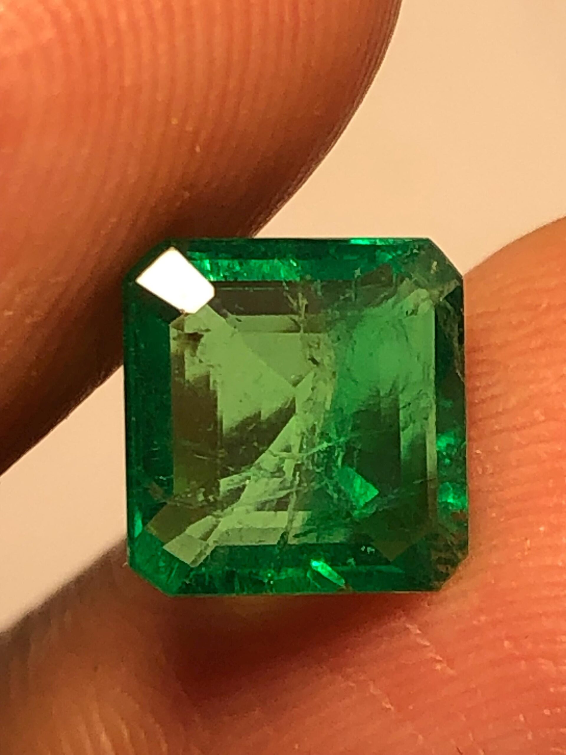1.50 Carat Panjshir Emerald – Vivid Green Natural Faceted Square Cut Loose Gemstone | Afghan Emerald - Image 7