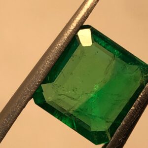 1.50 Carat Panjshir Emerald – Vivid Green Natural Faceted Square Cut Loose Gemstone | Afghan Emerald