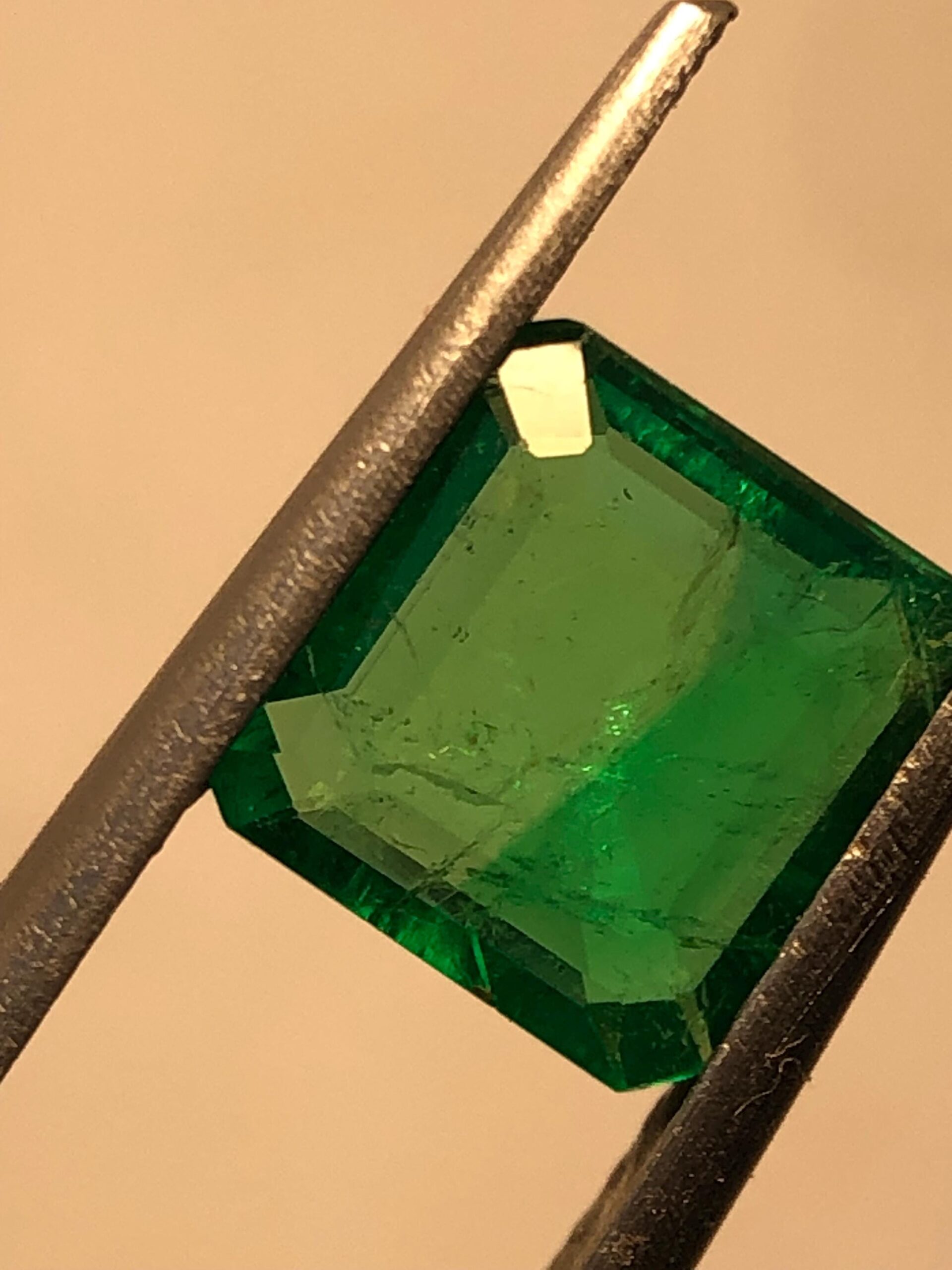 1.50 Carat Panjshir Emerald – Vivid Green Natural Faceted Square Cut Loose Gemstone | Afghan Emerald