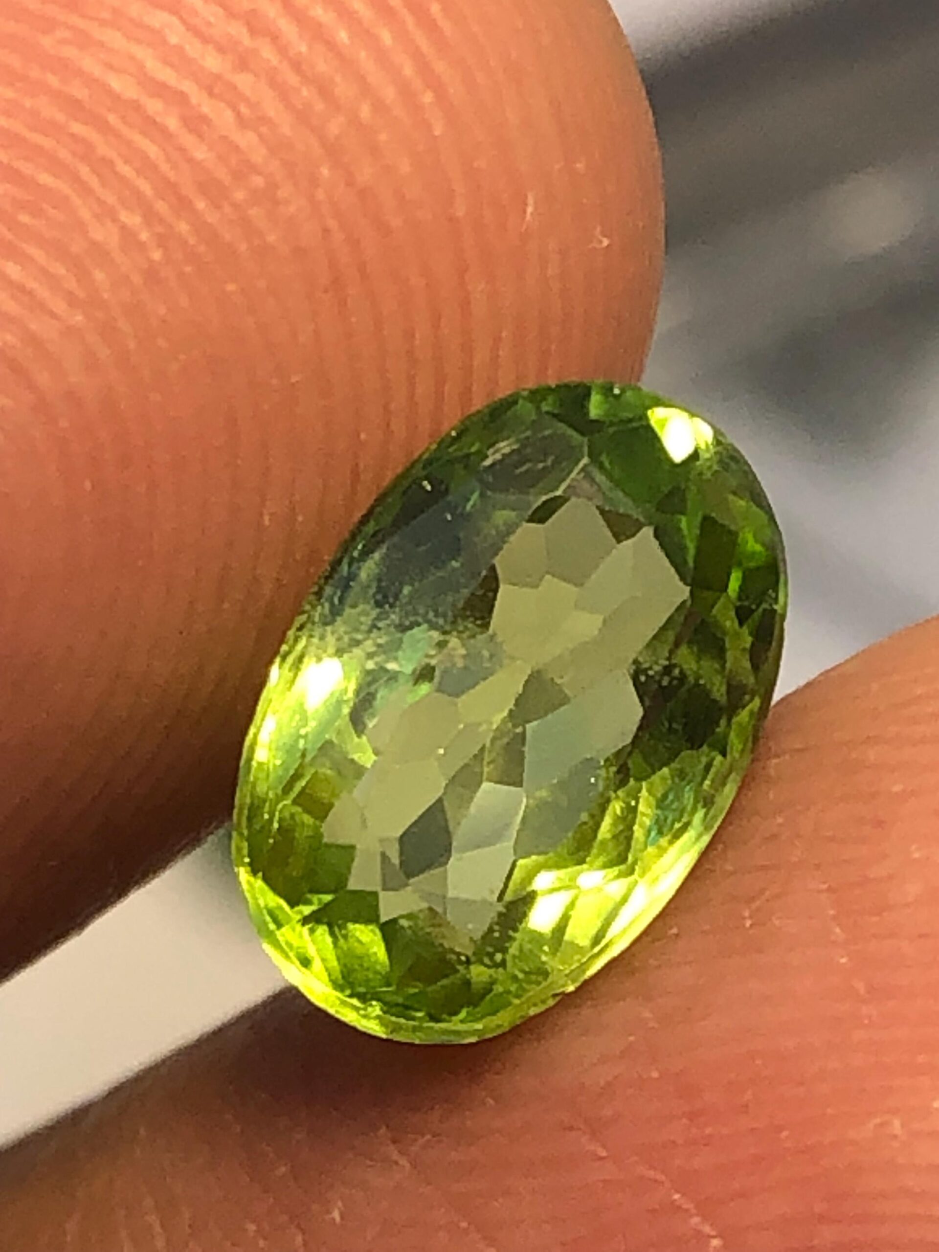 Natural Peridot Oval Gemstone – Green for Ring Pendant - Image 3