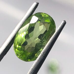 Natural Peridot Oval Gemstone – Green for Ring Pendant