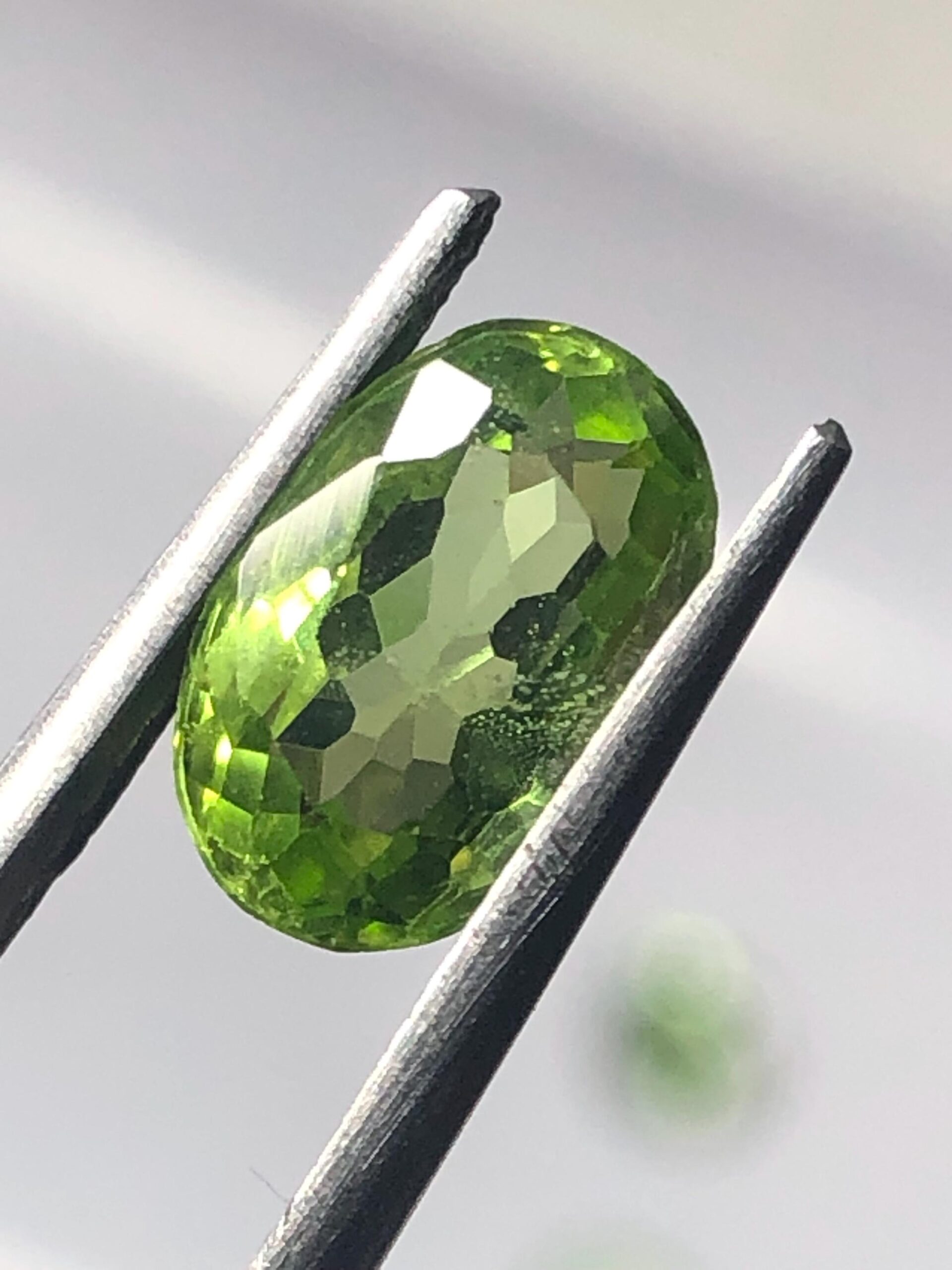 Natural Peridot Oval Gemstone – Green for Ring Pendant