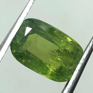 2.71 Carat Natural Demantoid Garnet – Rare Cushion Cut Green Gemstone
