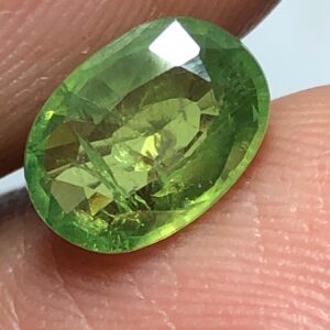 1.48 Carat Natural Demantoid Garnet – Rare Oval Cut Green Gemstone