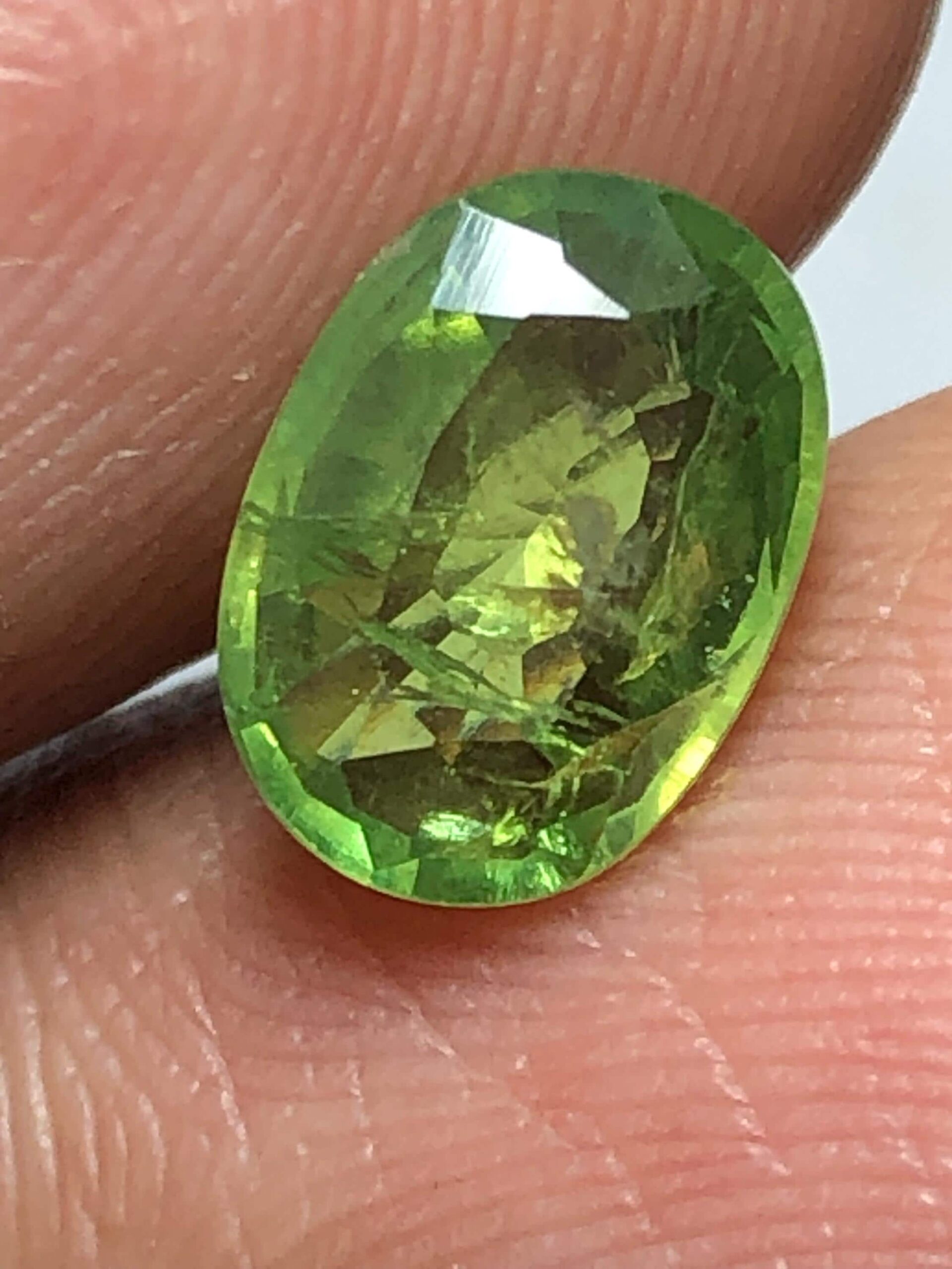 1.48 Carat Natural Demantoid Garnet – Rare Oval Cut Green Gemstone - Image 2