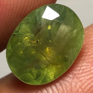 3.24 Carat Natural Demantoid Garnet – Rare Oval Cut Green Gemstone