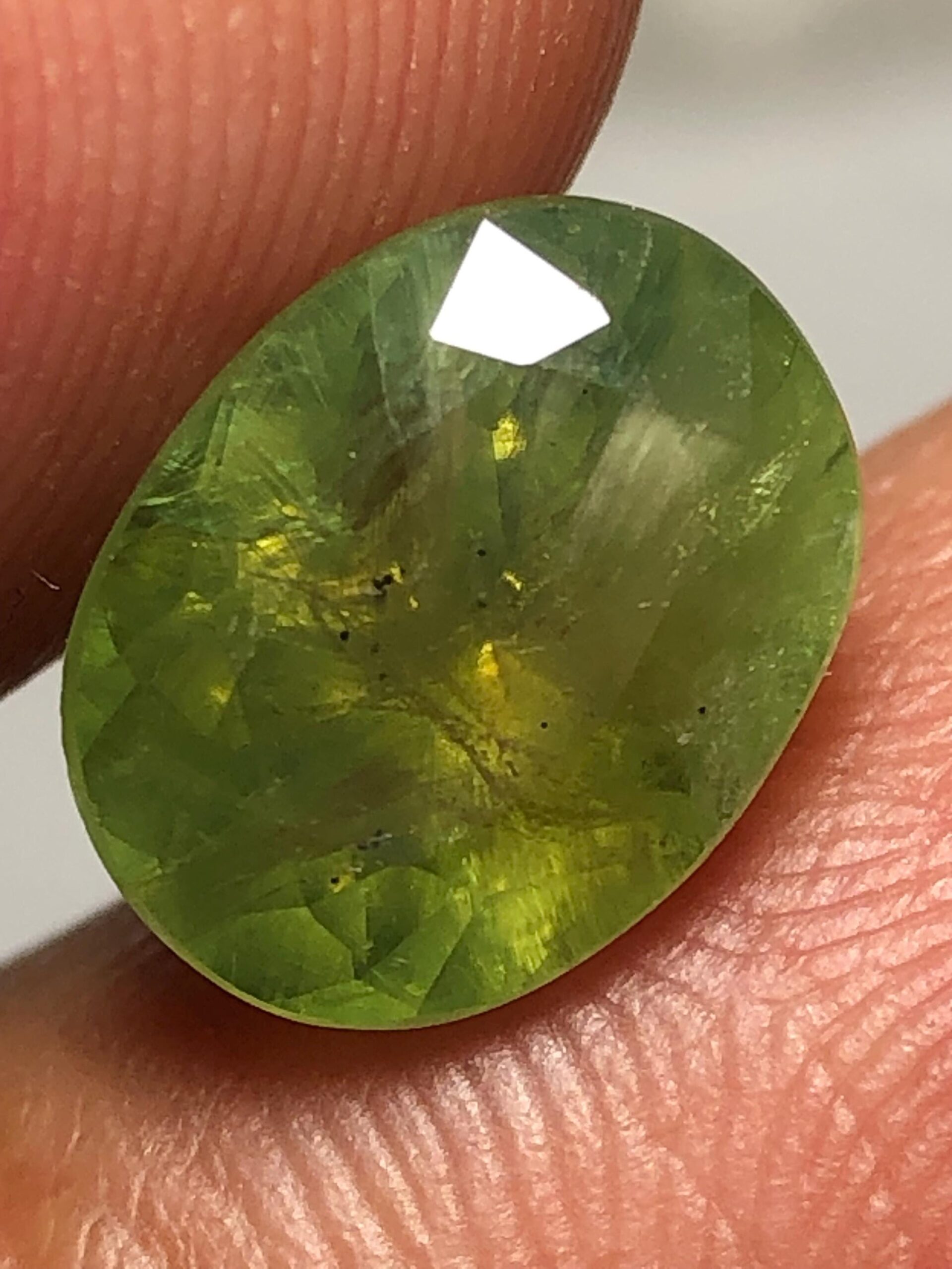 3.24 Carat Natural Demantoid Garnet – Rare Oval Cut Green Gemstone