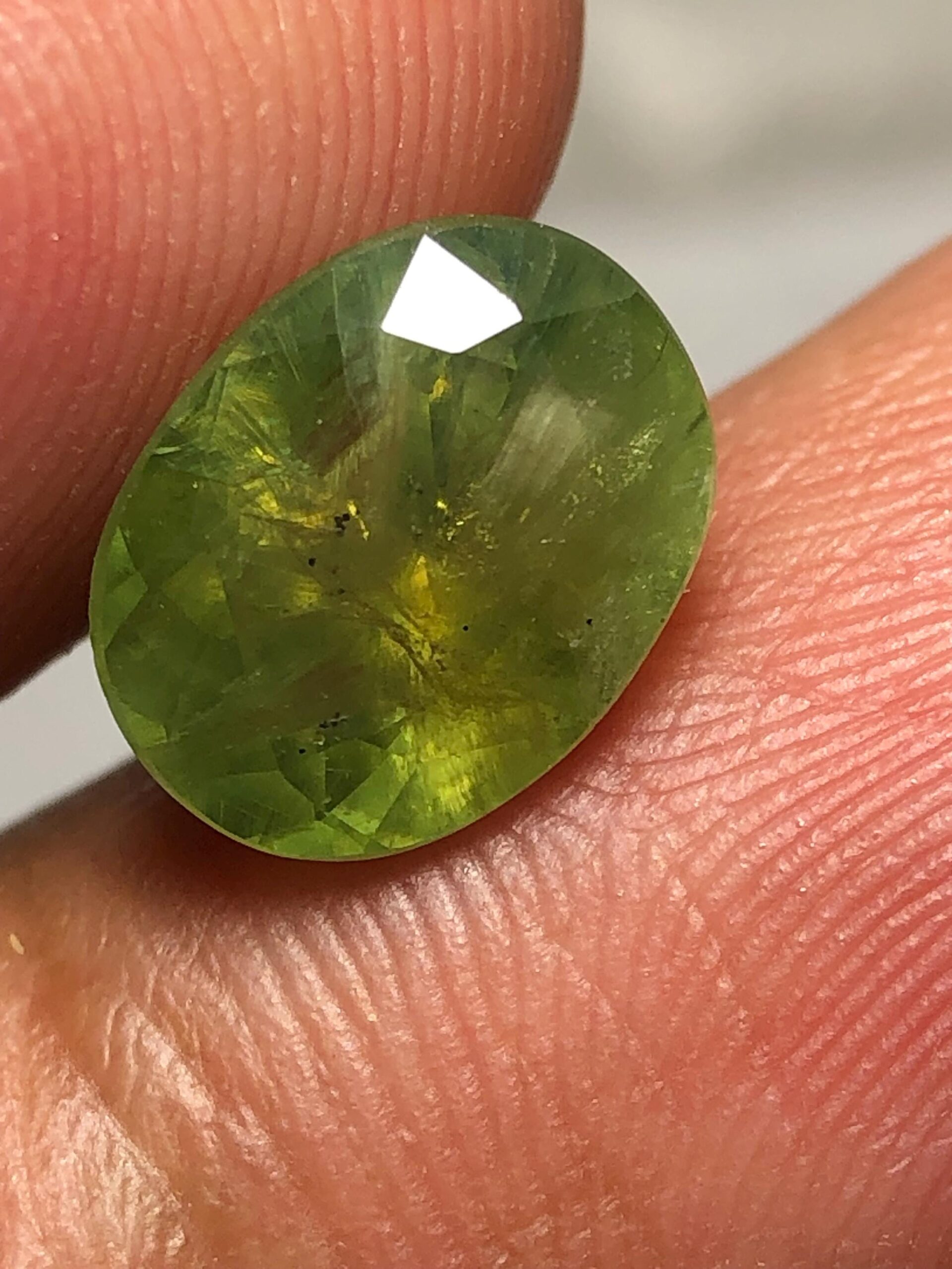 3.24 Carat Natural Demantoid Garnet – Rare Oval Cut Green Gemstone - Image 8