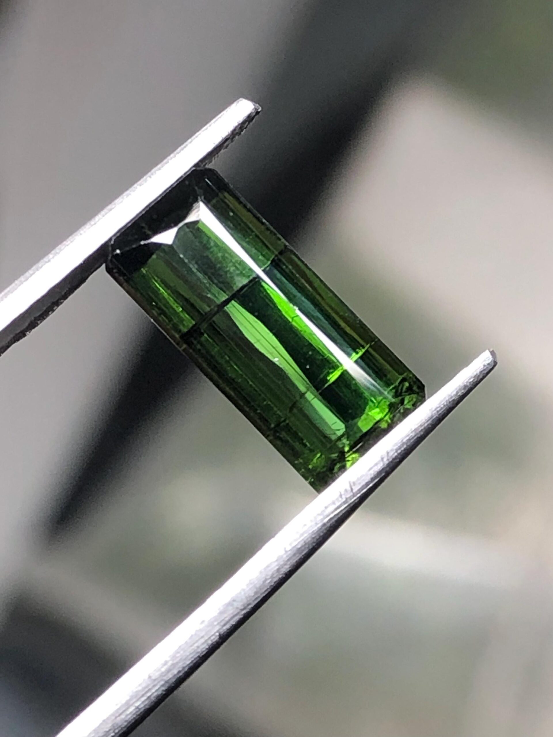 Natural Green Tourmaline Gemstone, Emerald Cut, Vivid Green, 3.27 Ct, October Birthstone - Image 6