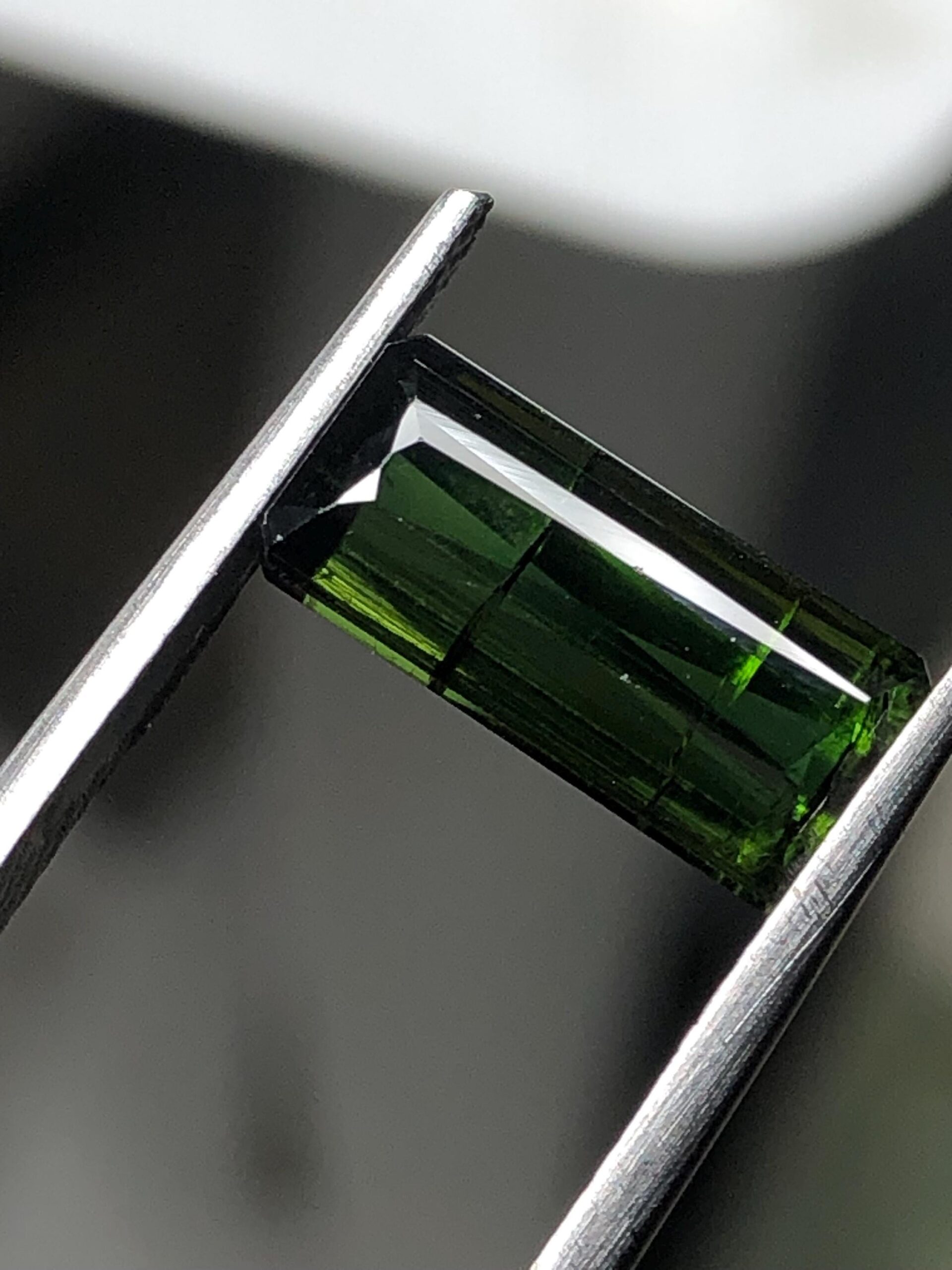 Natural Green Tourmaline Gemstone, Emerald Cut, Vivid Green, 3.27 Ct, October Birthstone - Image 5