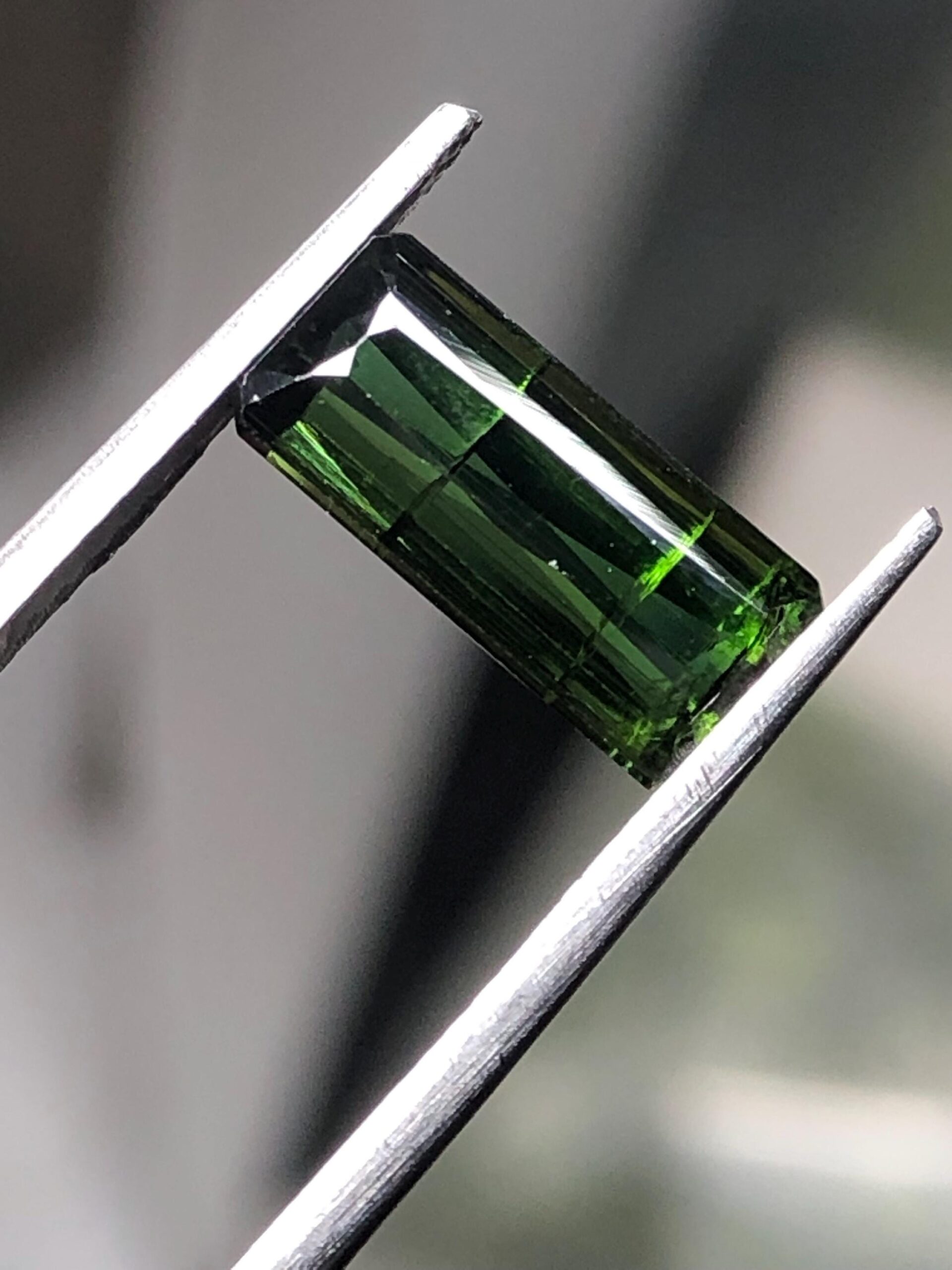 Natural Green Tourmaline Gemstone, Emerald Cut, Vivid Green, 3.27 Ct, October Birthstone - Image 7