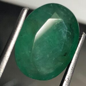3.17 Ct Natural Zambian Emerald Oval Cut | Loose Green Emerald Gemstone | May Birthstone