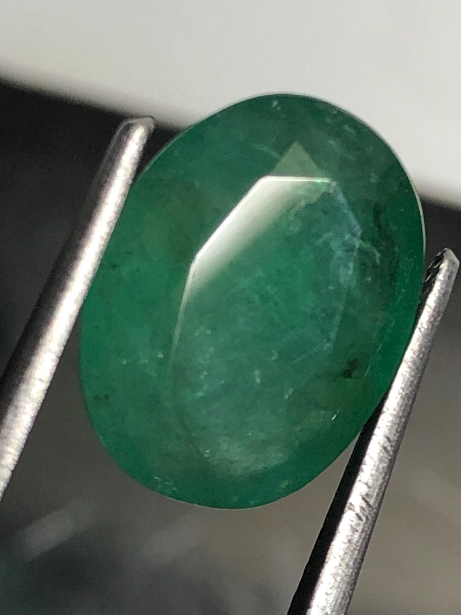 3.17 Ct Natural Zambian Emerald Oval Cut | Loose Green Emerald Gemstone | May Birthstone