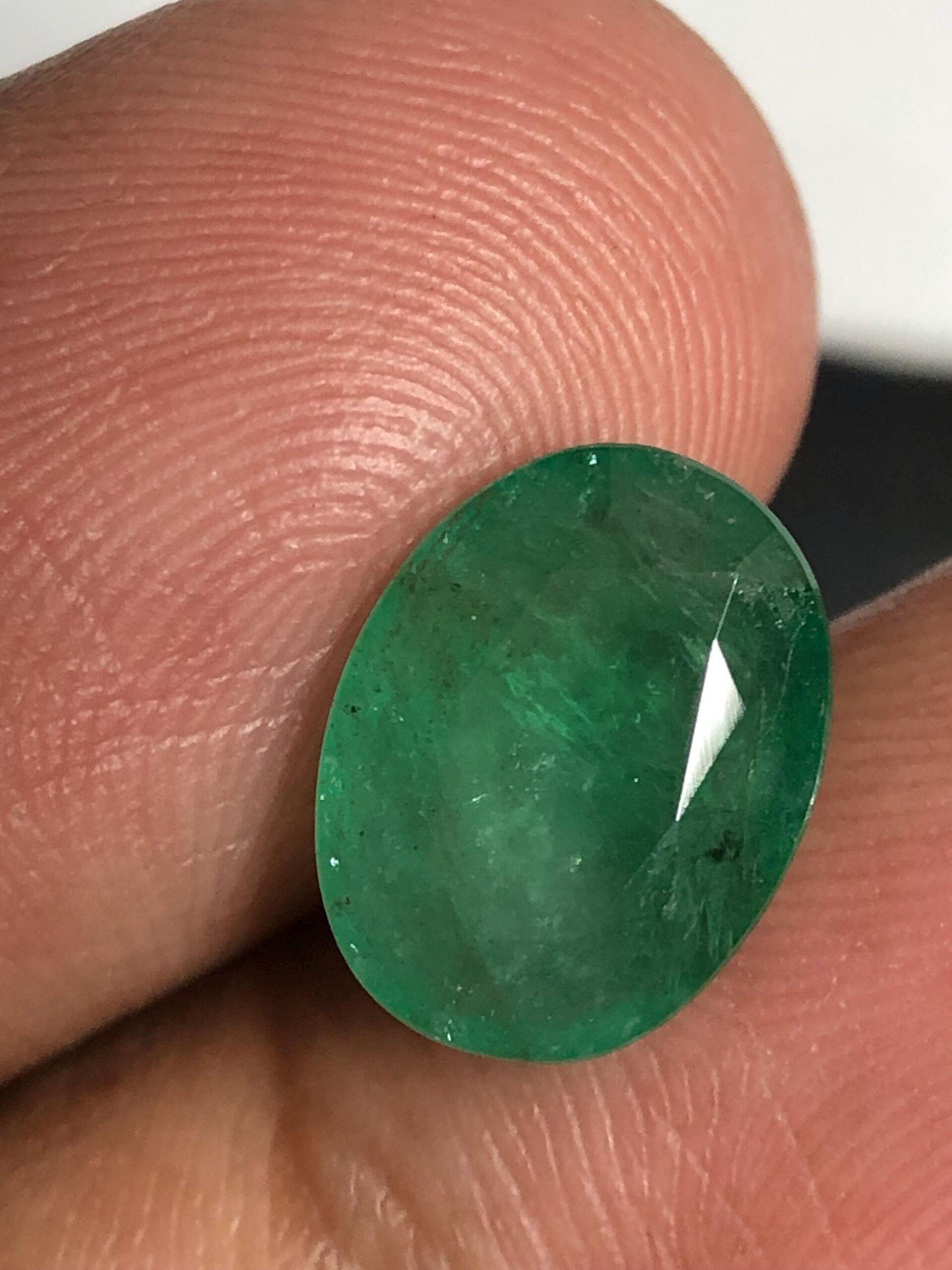 3.17 Ct Natural Zambian Emerald Oval Cut | Loose Green Emerald Gemstone | May Birthstone - Image 3