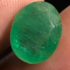 3.30 ct Natural Zambian Emerald – Loose Gemstone – Oval Cut – Green Emerald for Jewelry Making