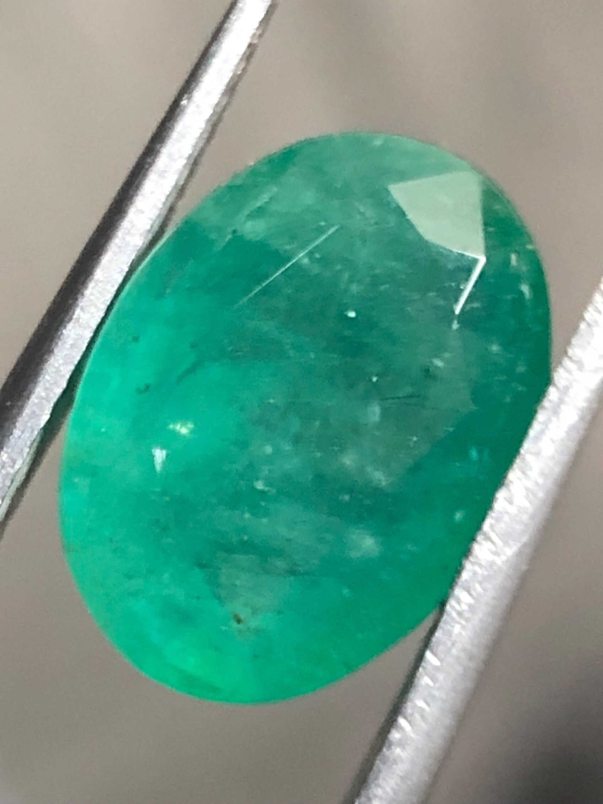 4.19 Carat Natural Zambian Emerald: Oval Green Gemstone
