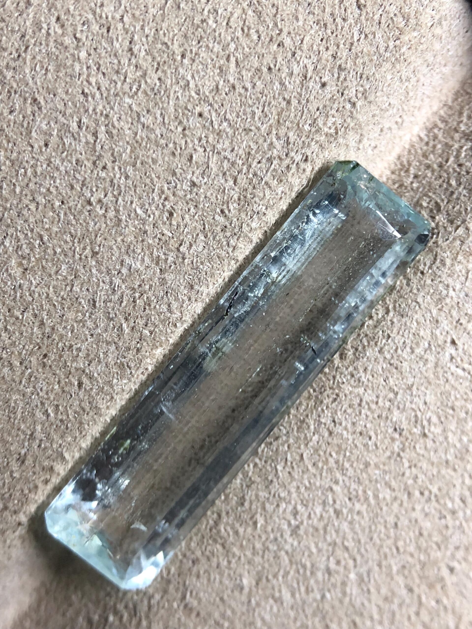 Natural Aquamarine Emerald Cut Gemstone, Pale Blue Beryl, March Birthstone Jewelry Stone - Image 9