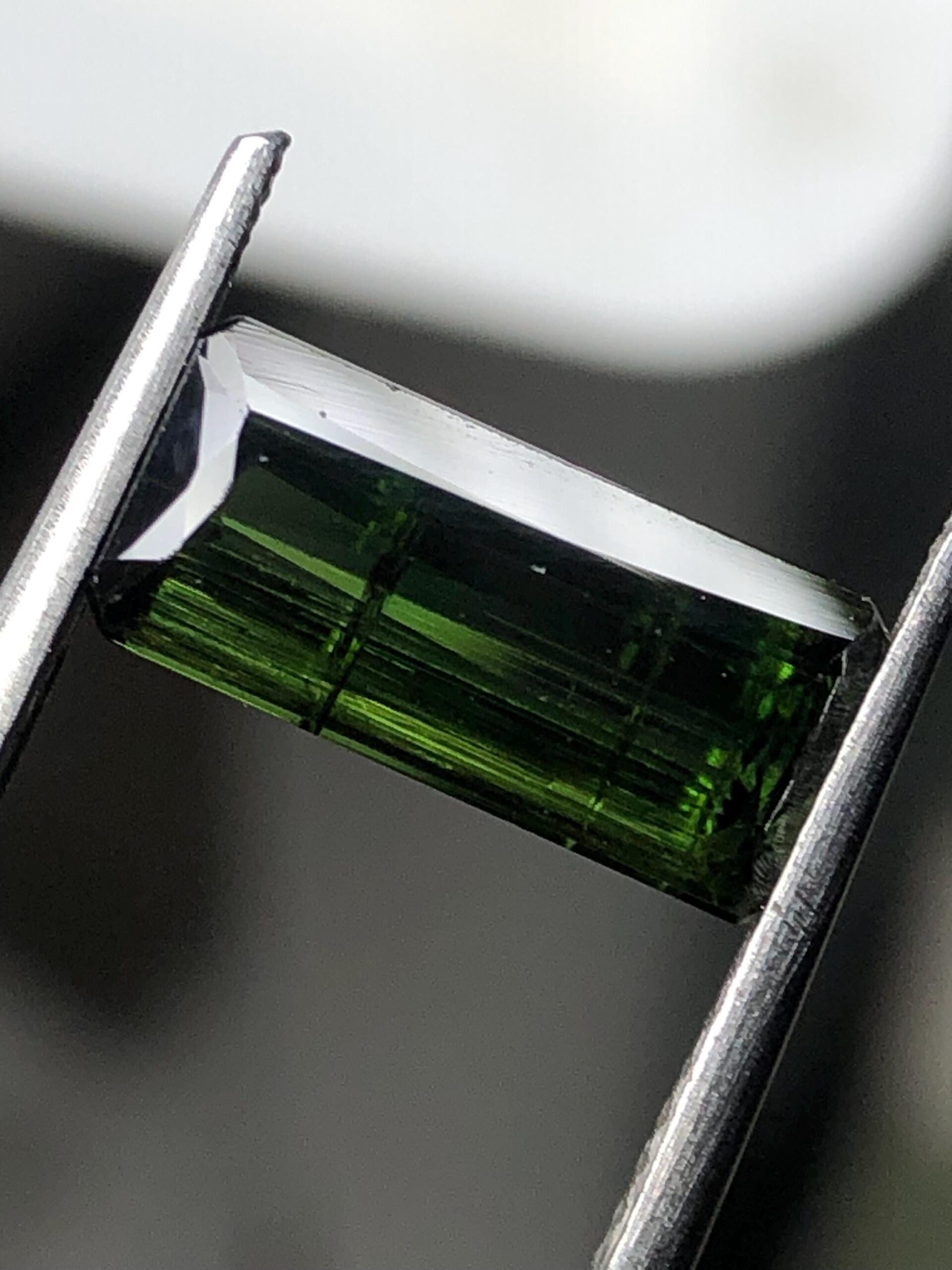 Natural Green Tourmaline Gemstone, Emerald Cut, Vivid Green, 3.27 Ct, October Birthstone - Image 4